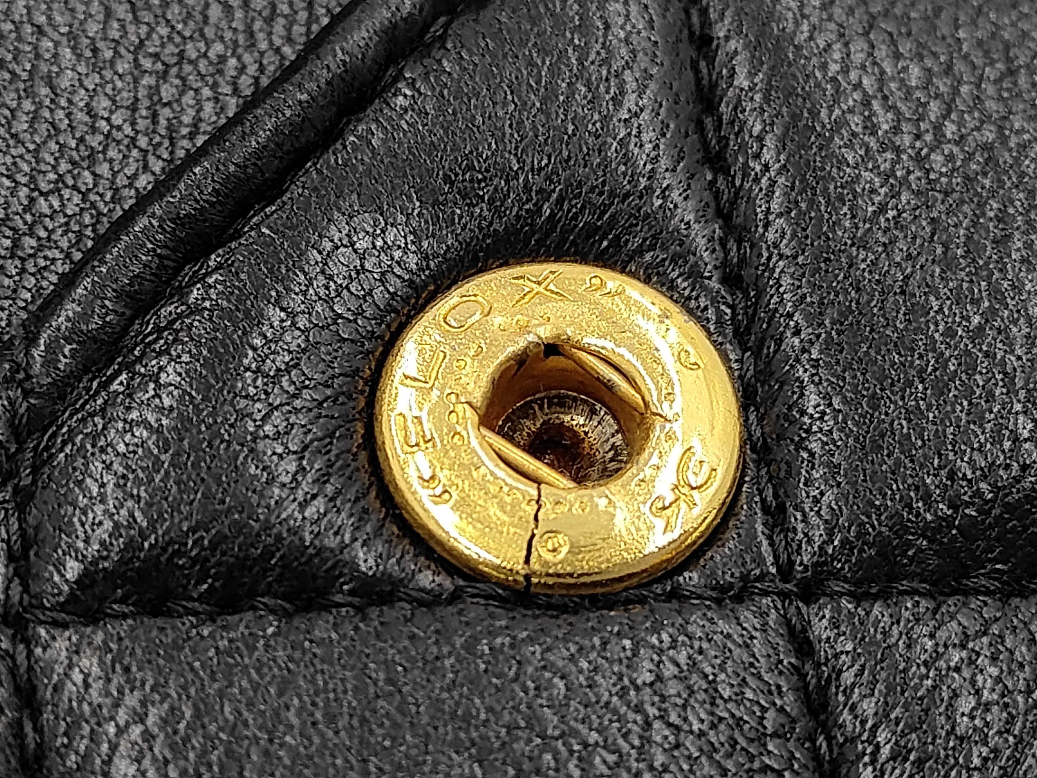 Lambskin Double Flap Chain Shoulder Bag — view 11
