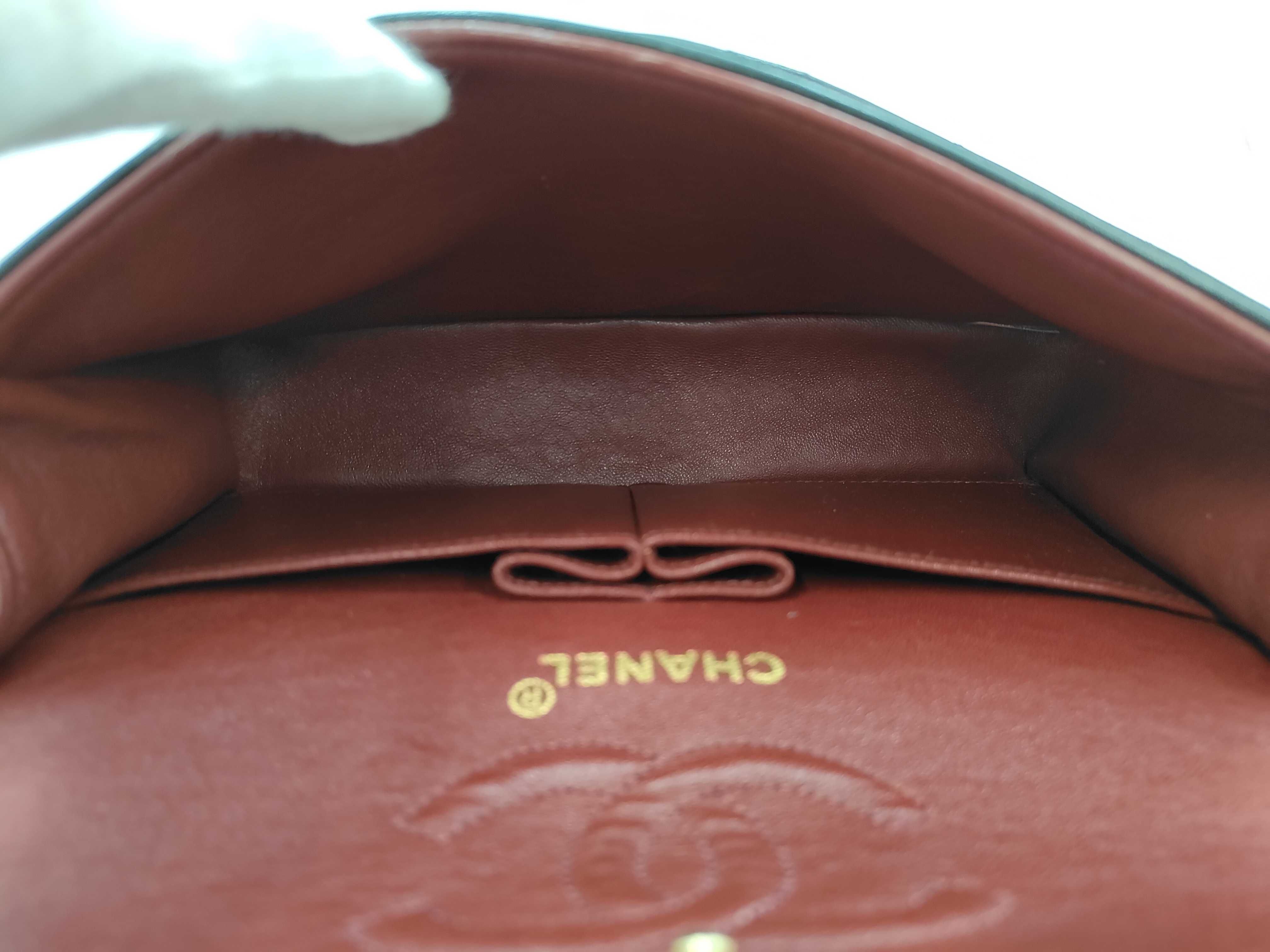 Lambskin Double Flap Chain Shoulder Bag — view 12