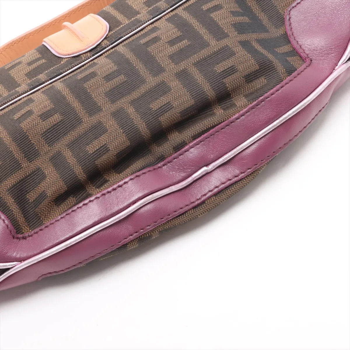 Zucca Canvas x Leather 2WAY Handbag Brown 8BN133 — view 11