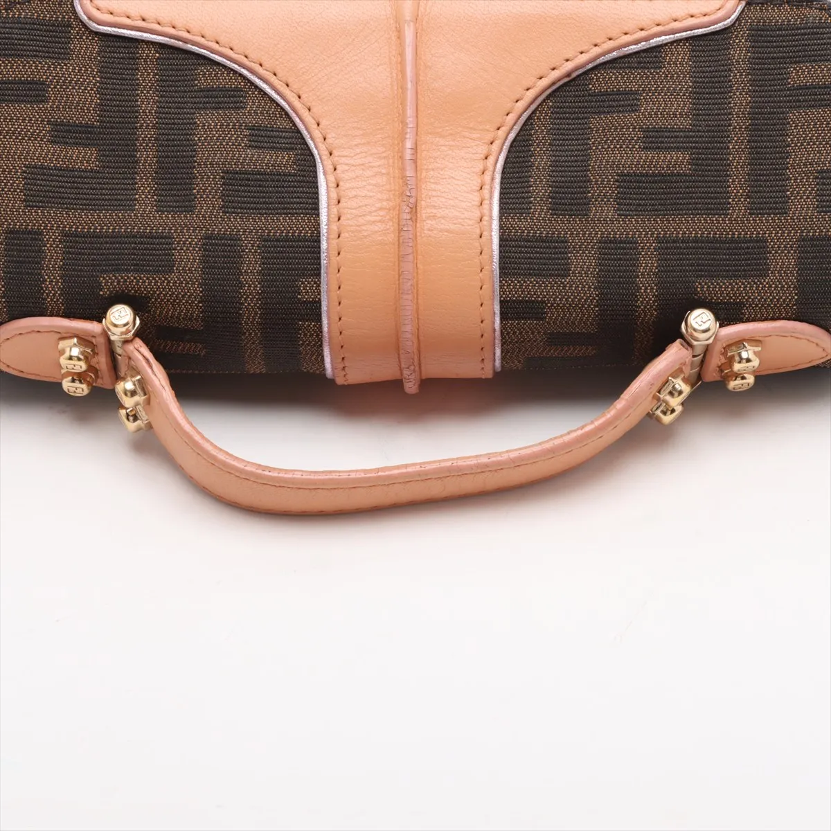 Zucca Canvas x Leather 2WAY Handbag Brown 8BN133 — view 5