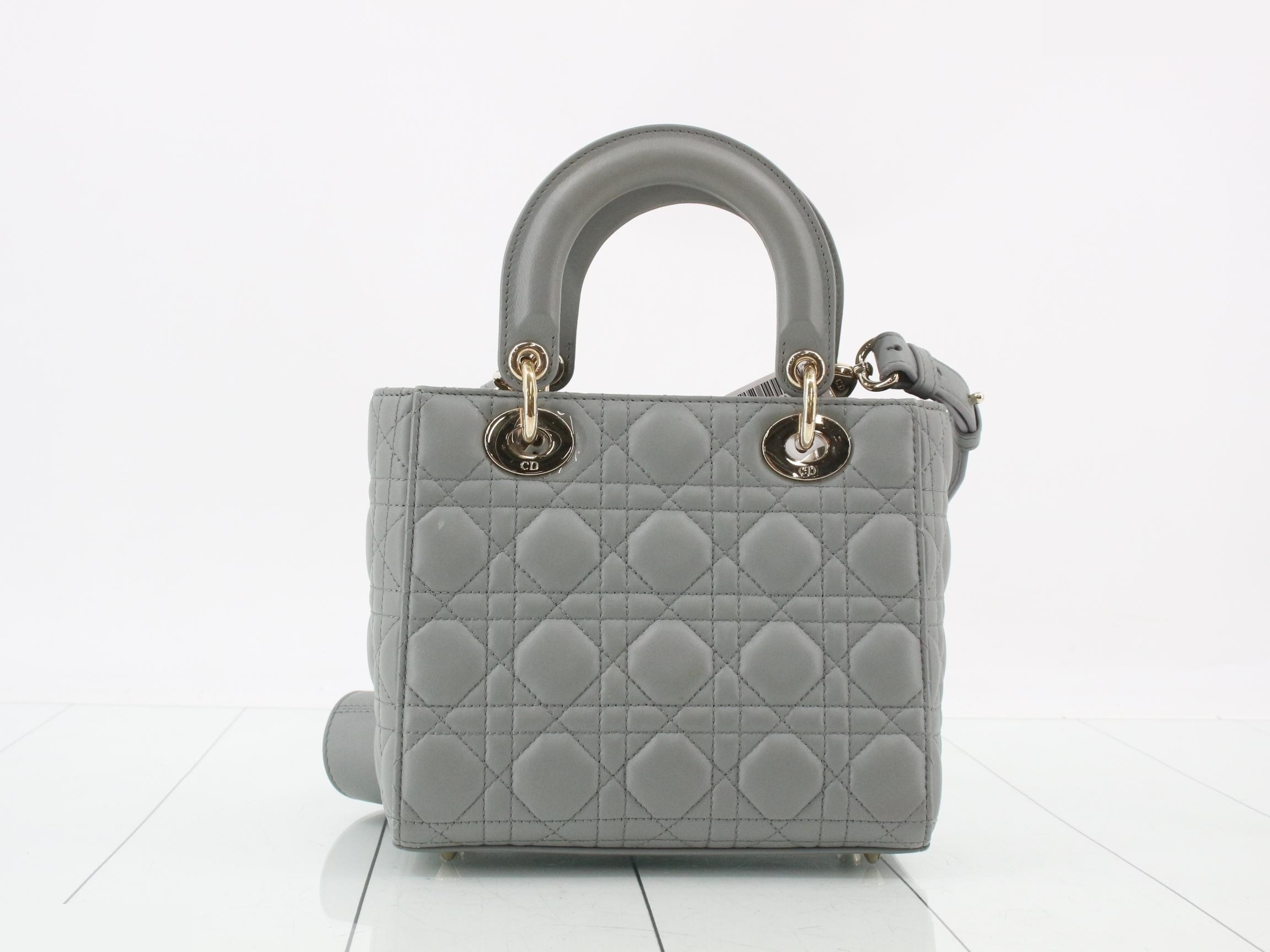 Lady Dior Cannage Lamb 2-Way Shoulder/Handbag — view 2