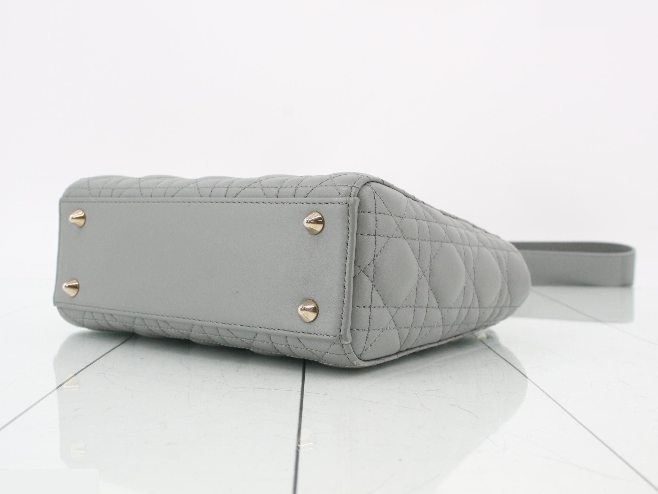 Lady Dior Cannage Lamb 2-Way Shoulder/Handbag — view 6