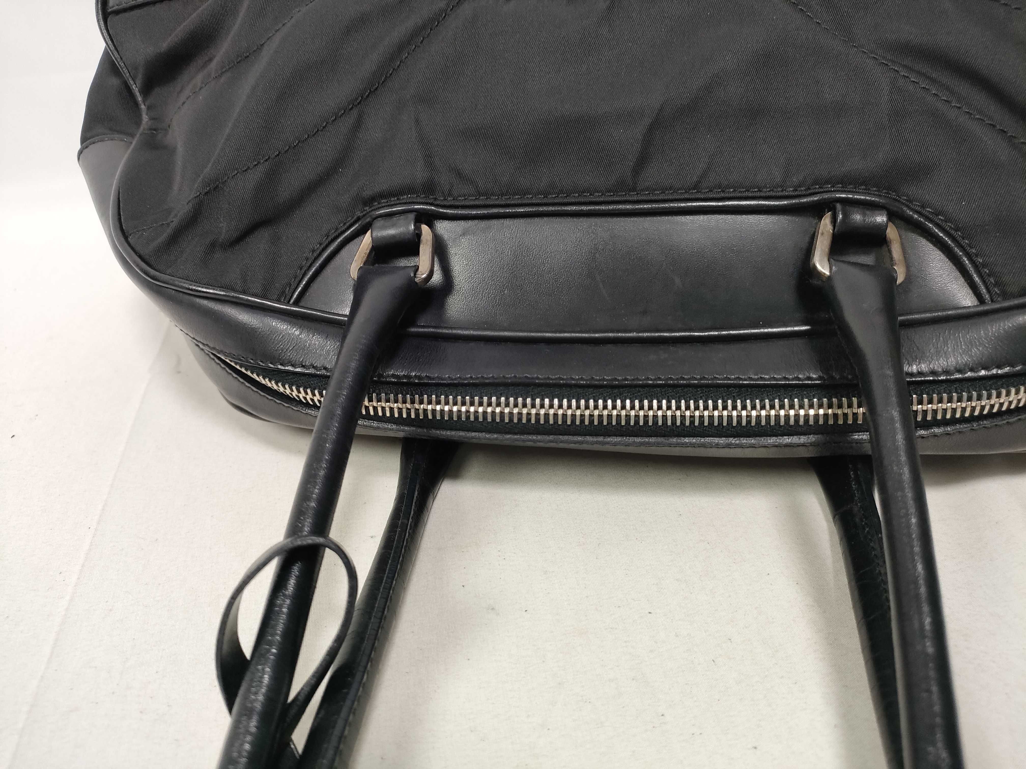Nylon Leather Logo Embossed Quilting Bowling Bag Boston Bag — view 11