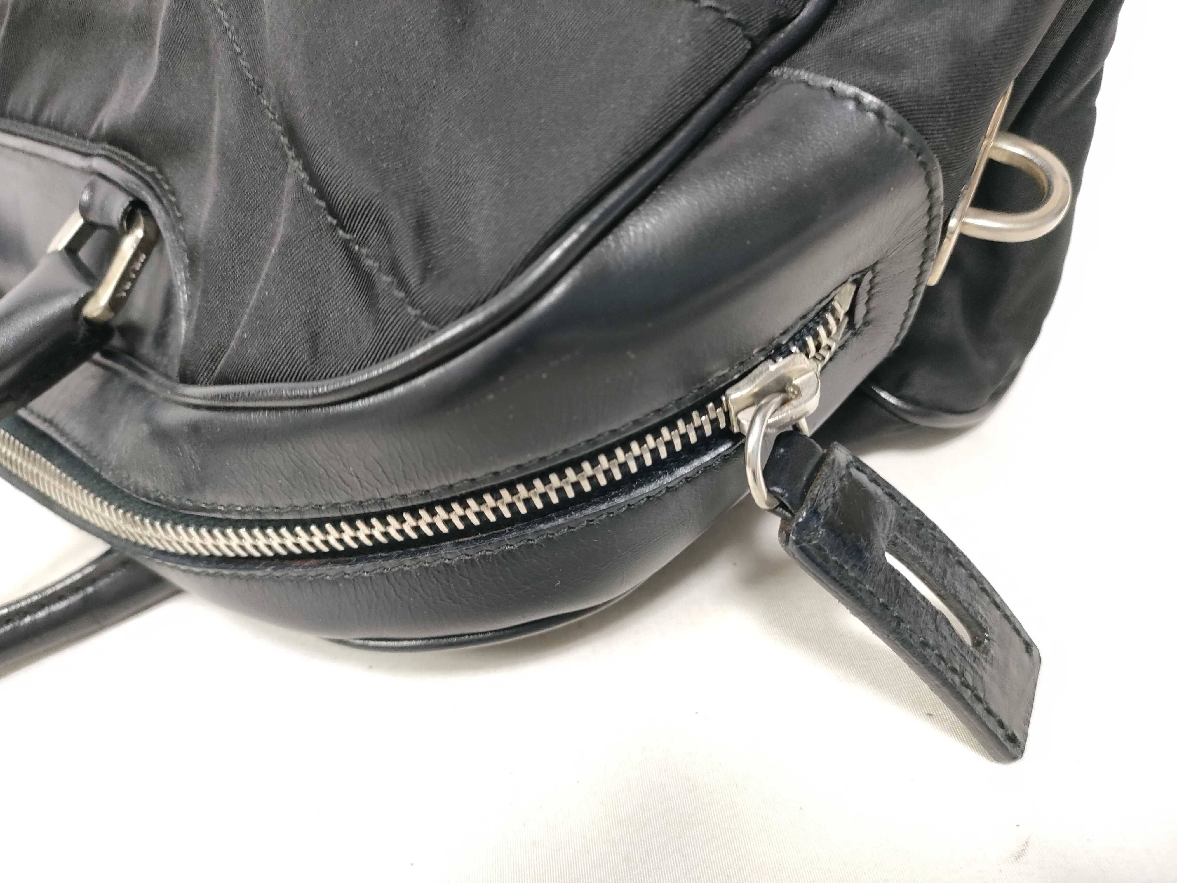Nylon Leather Logo Embossed Quilting Bowling Bag Boston Bag — view 10