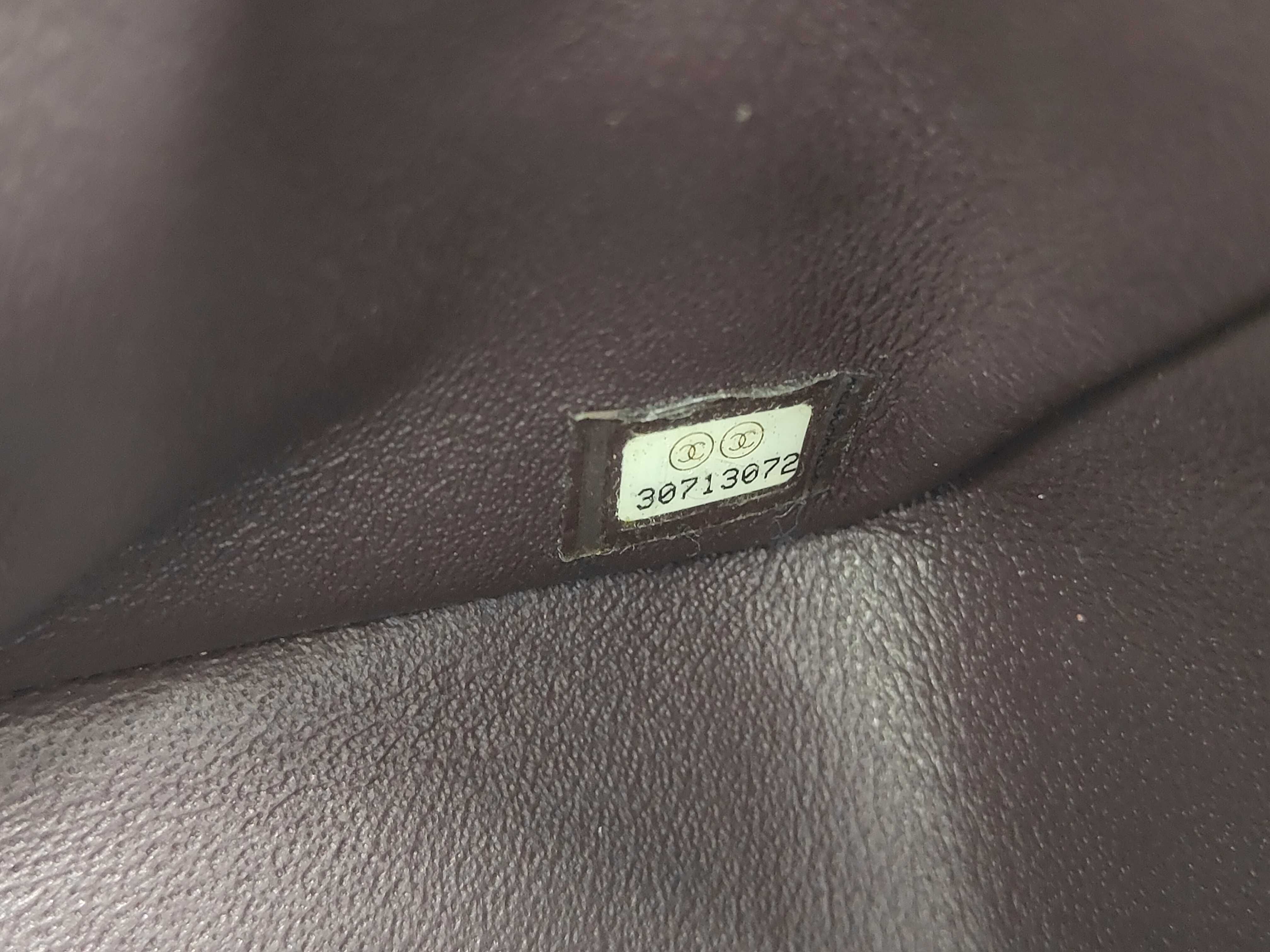 Mini Matelassé Chain Shoulder Bag, Lambskin, Purple, Silver Hardware. — view 8