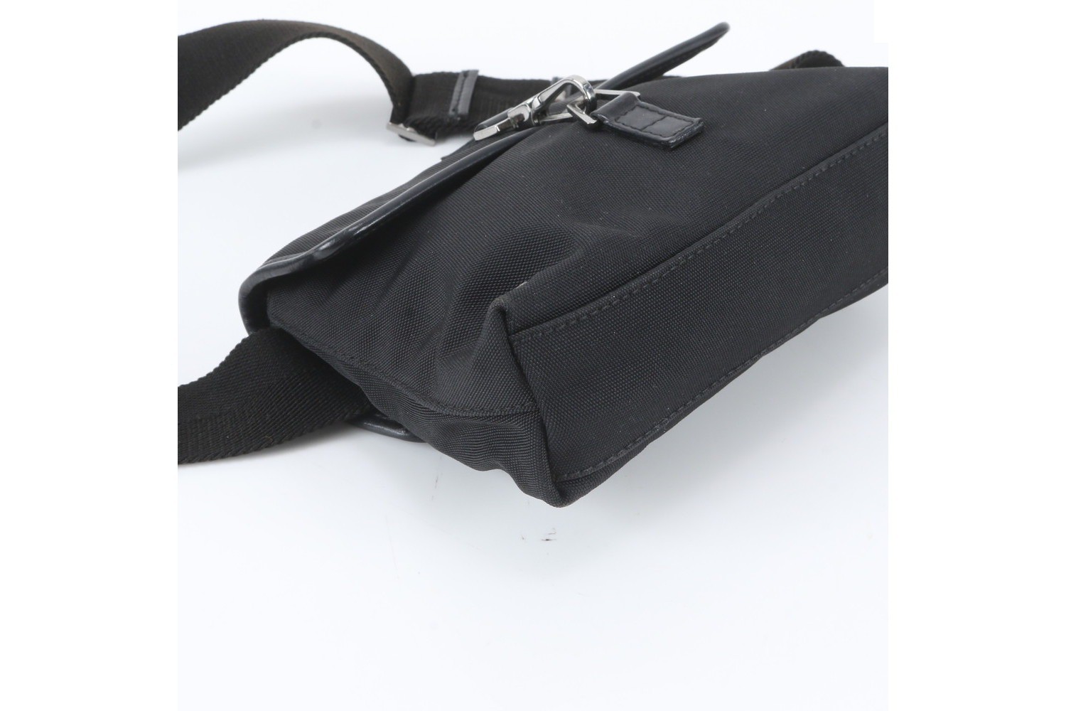 92543 Leather Nylon 2-Way Body Bag (Crossbody) — view 6