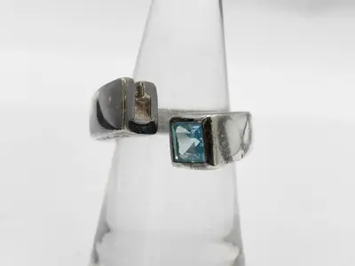 Aquamarine SV925 Ring 9.6g