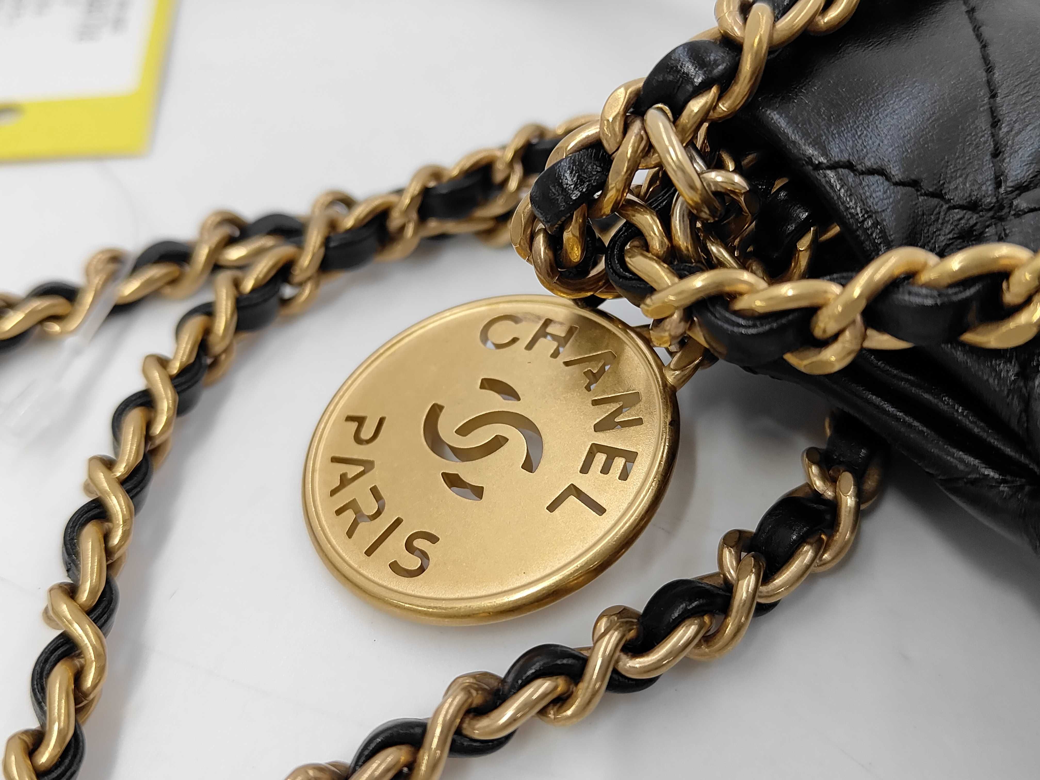 Lambskin Chanel 22 Mini Shoulder Bag — view 12