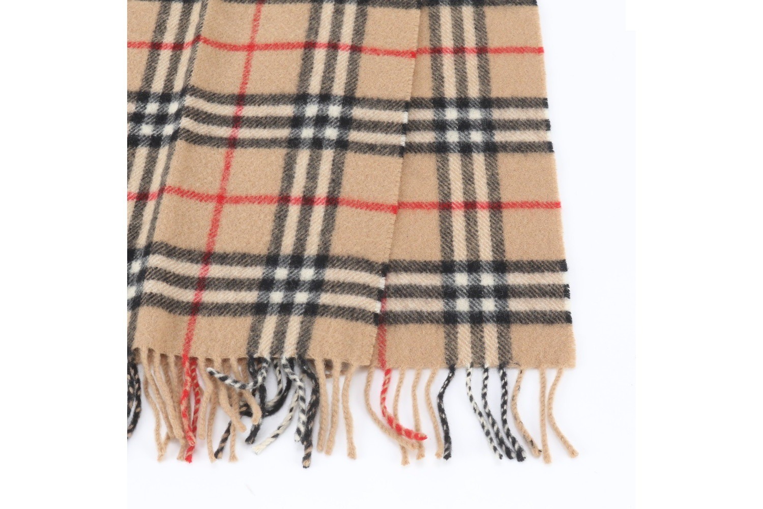 Nova Check scarf with tags attached. — view 6