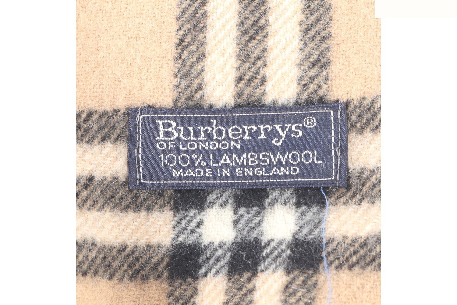 Nova Check scarf with tags attached. — view 7