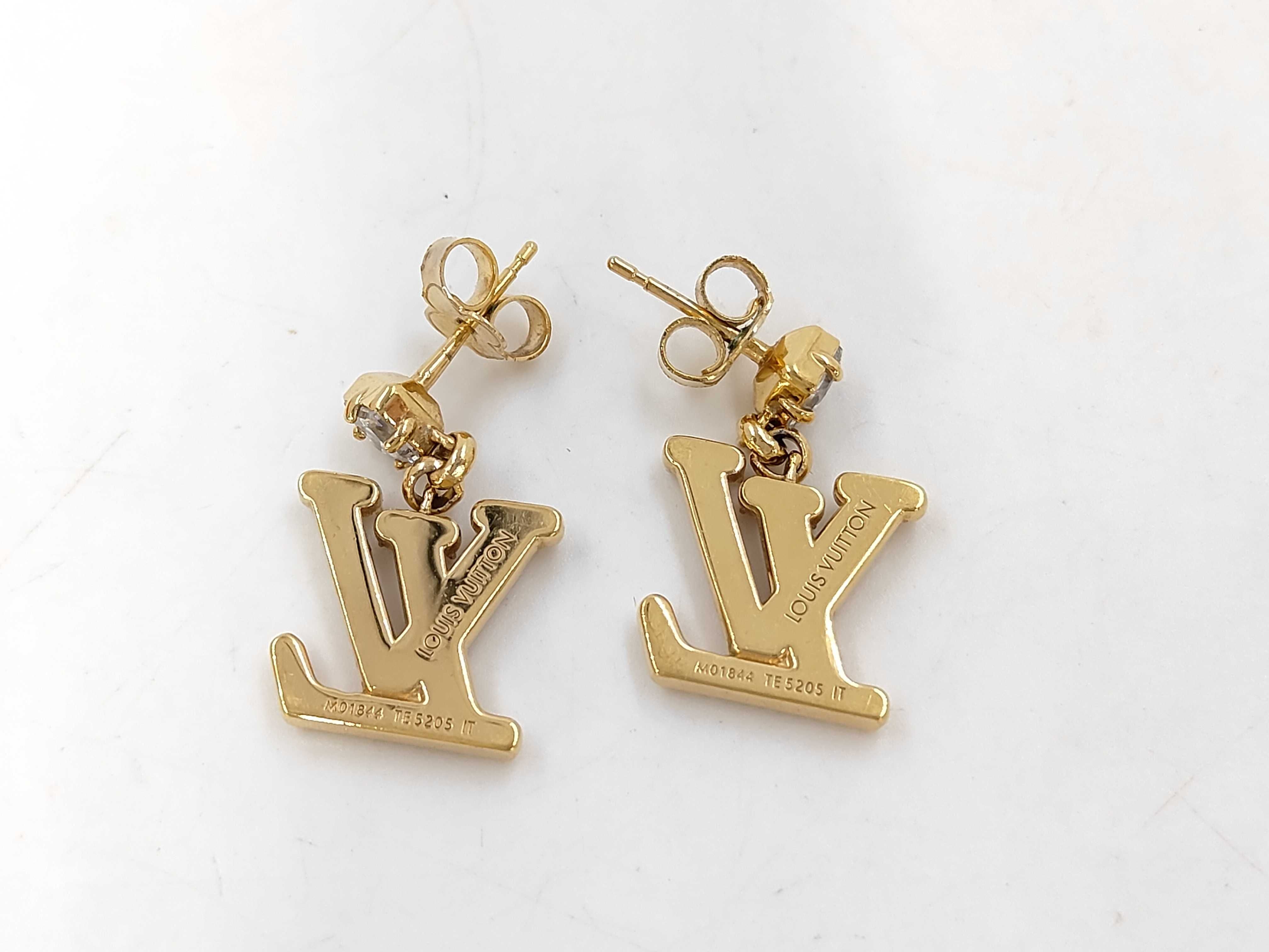 Lady LV Gold Earrings — view 2