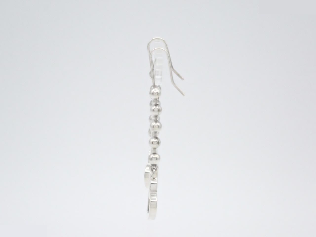 Heart ball chain earrings 925/7.2g — view 3