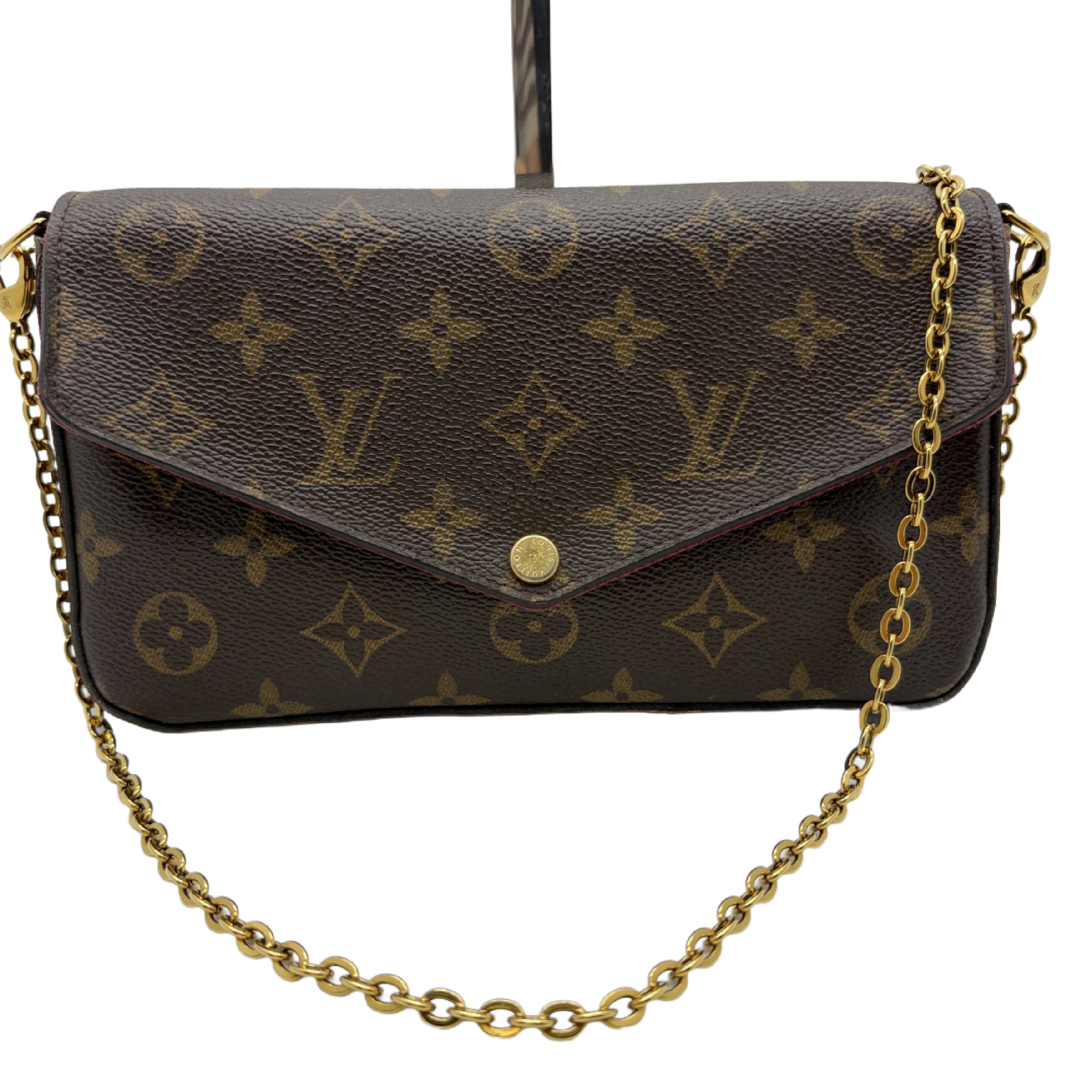 Monogram Pochette Felicie Chain Shoulder Bag