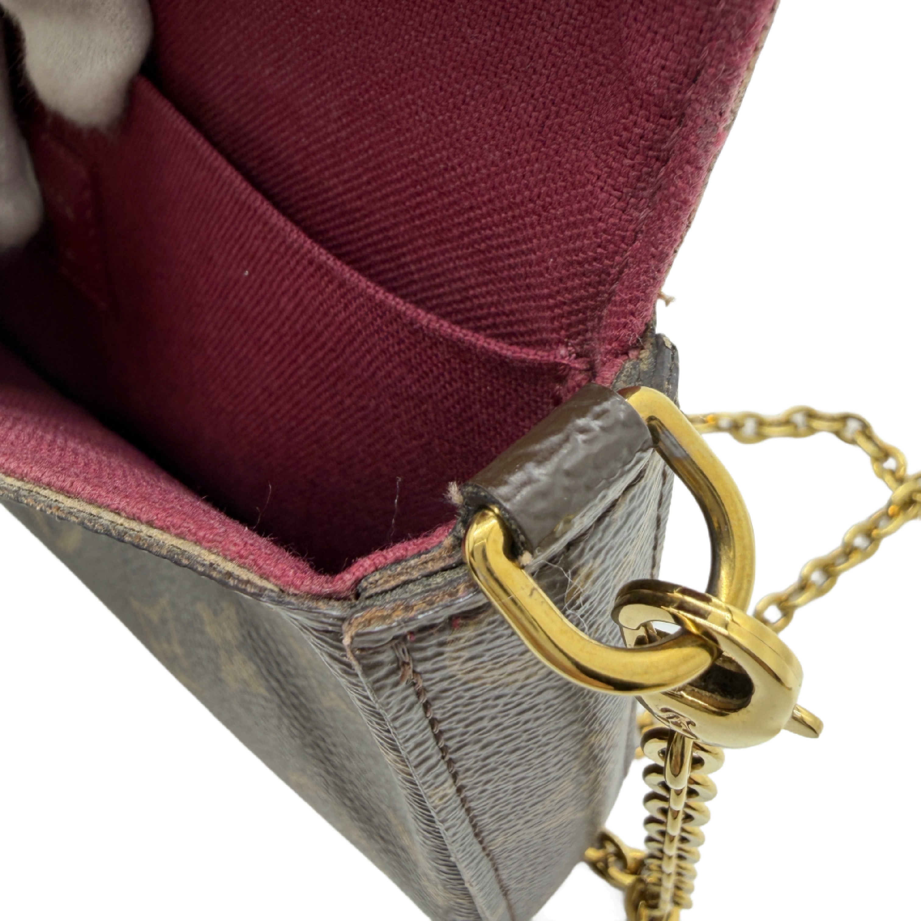 Monogram Pochette Felicie Chain Shoulder Bag — view 8