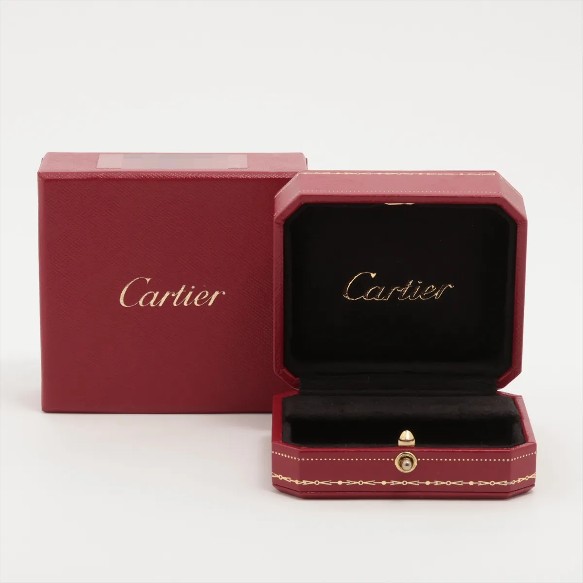C de Cartier Pearl Earrings, 750 (WG), 4.7g, approx. 6.5mm, ZL7620, Pearl stains. — view 6