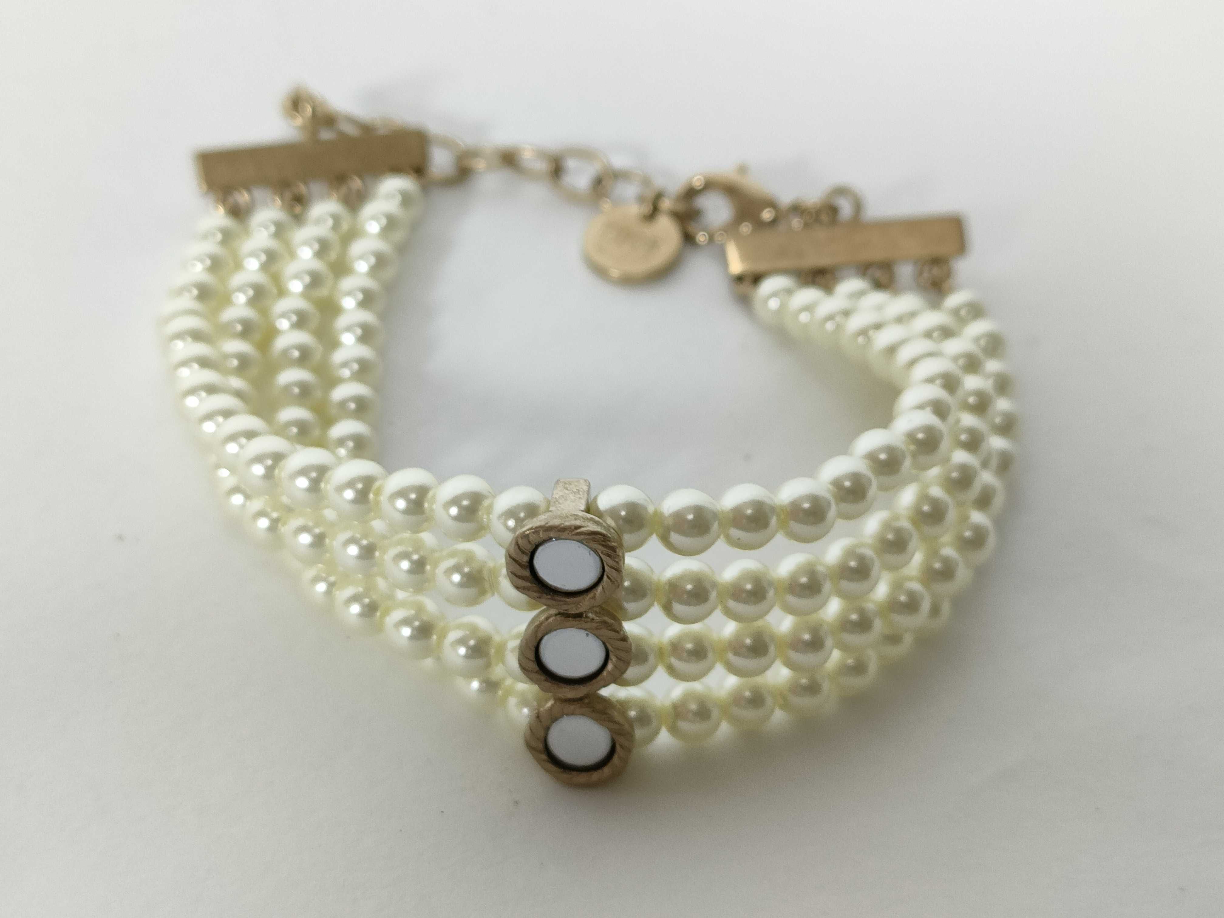 GP Resin Pearl 4-Strand Choker Bracelet/Bangle