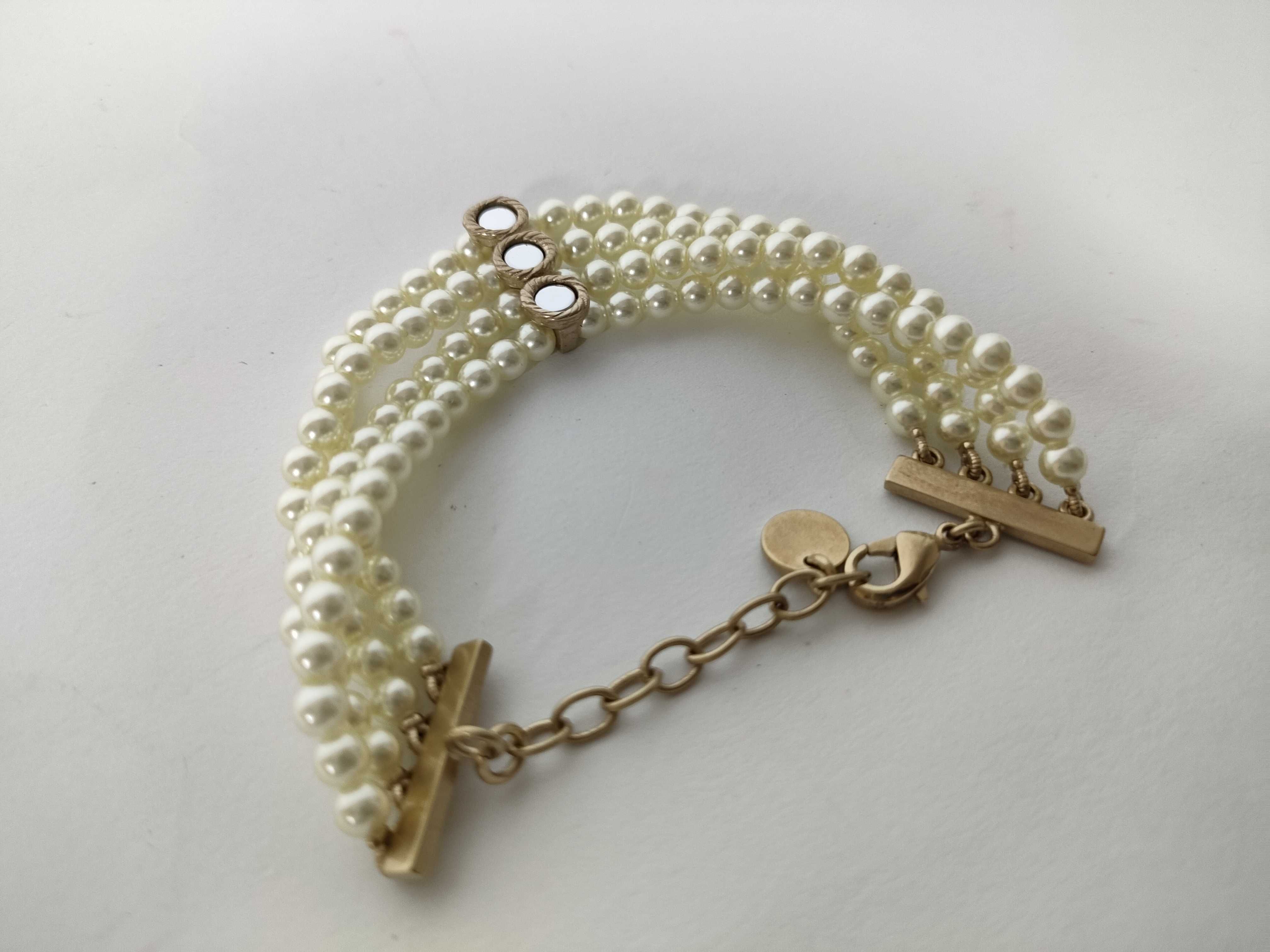 GP Resin Pearl 4-Strand Choker Bracelet/Bangle — view 5