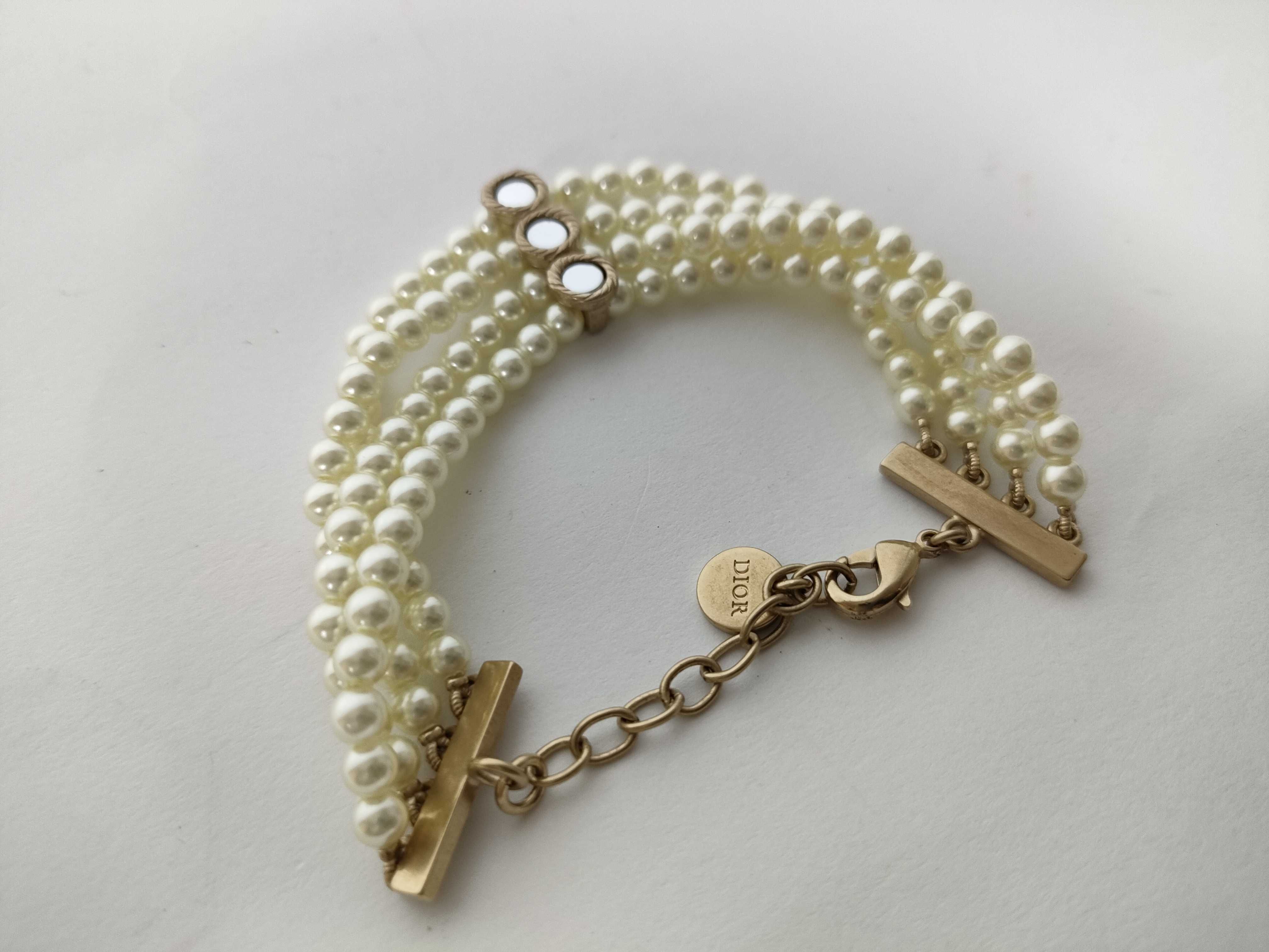 GP Resin Pearl 4-Strand Choker Bracelet/Bangle — view 6