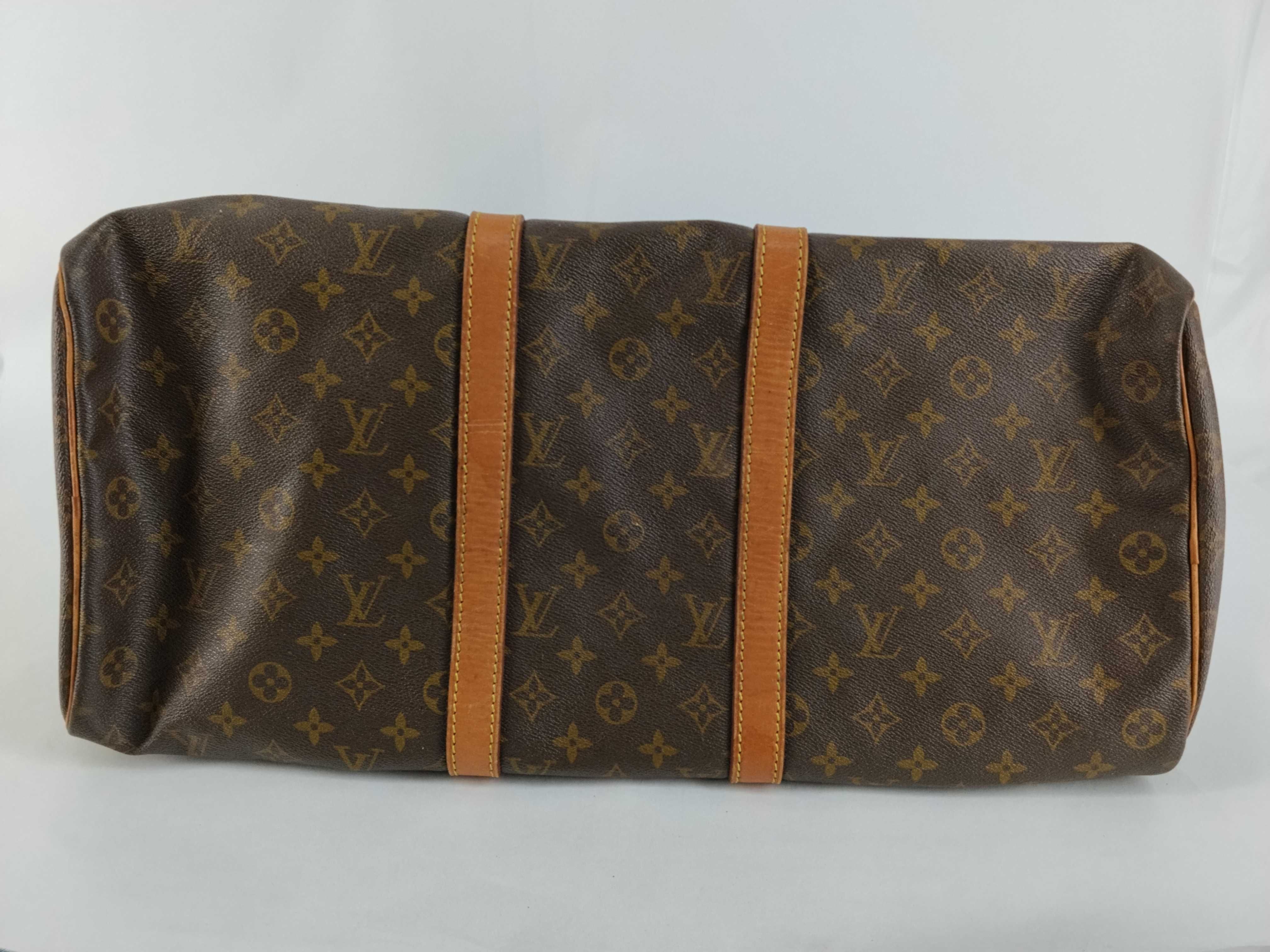 Monogram Louis Vuitton Keepall 50, older model Boston bag — view 7
