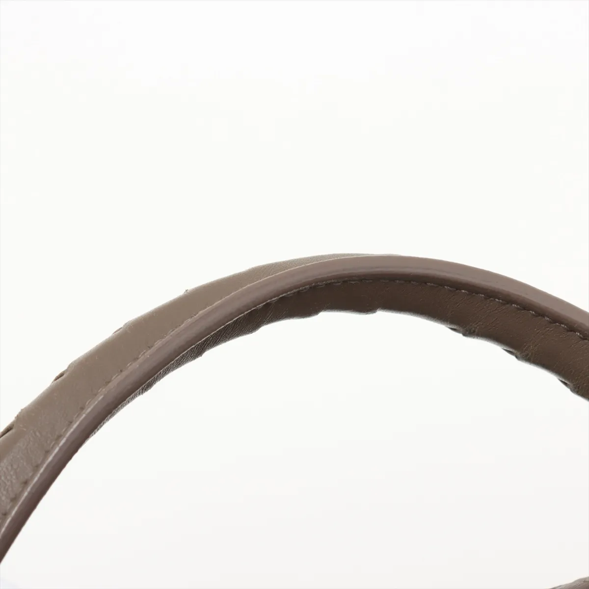 Intrecciato Leather Handbag Greige — view 13