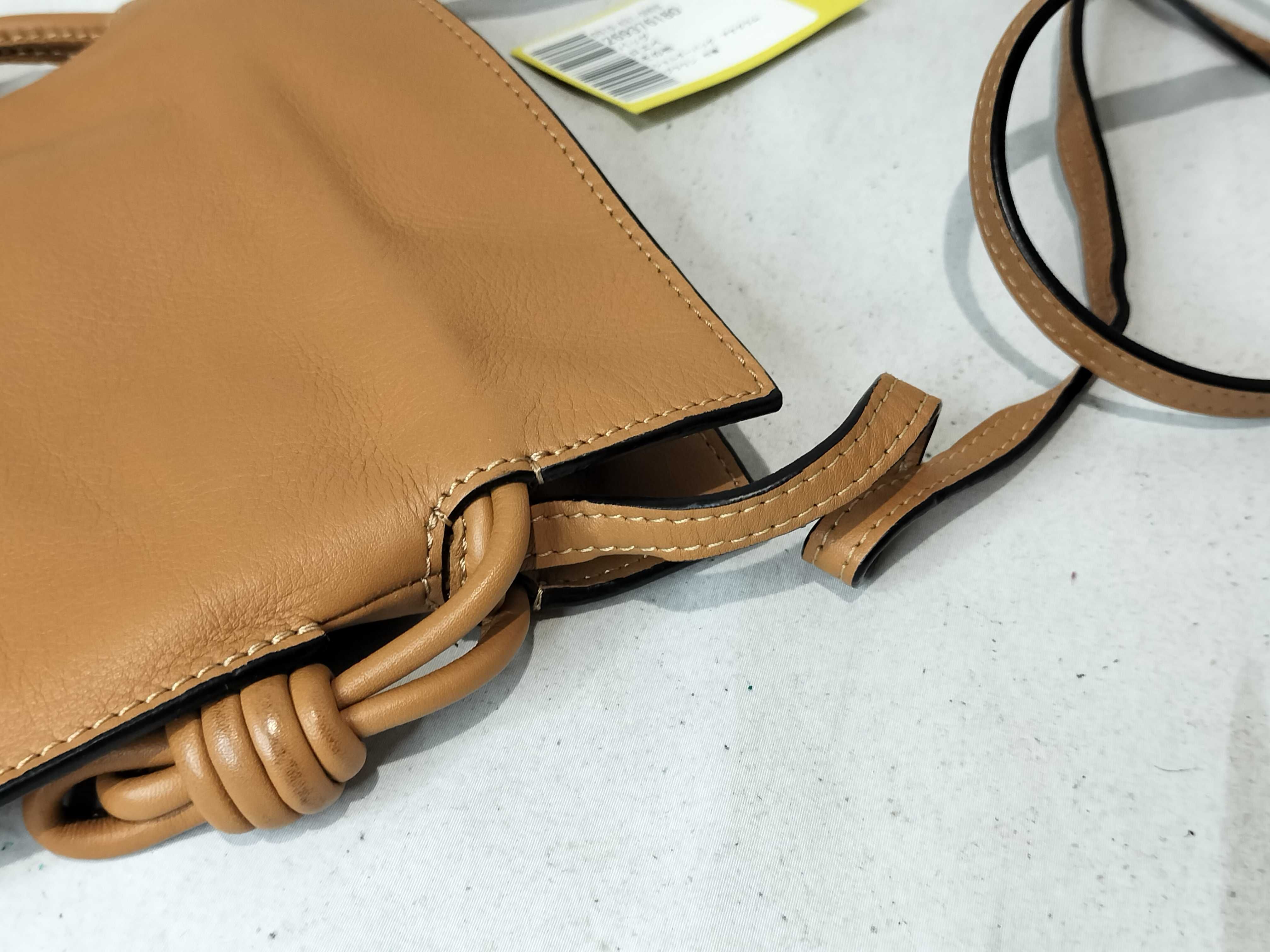 Anagram Shoulder Bag, Brown, Drawstring Shoulder Bag — view 6