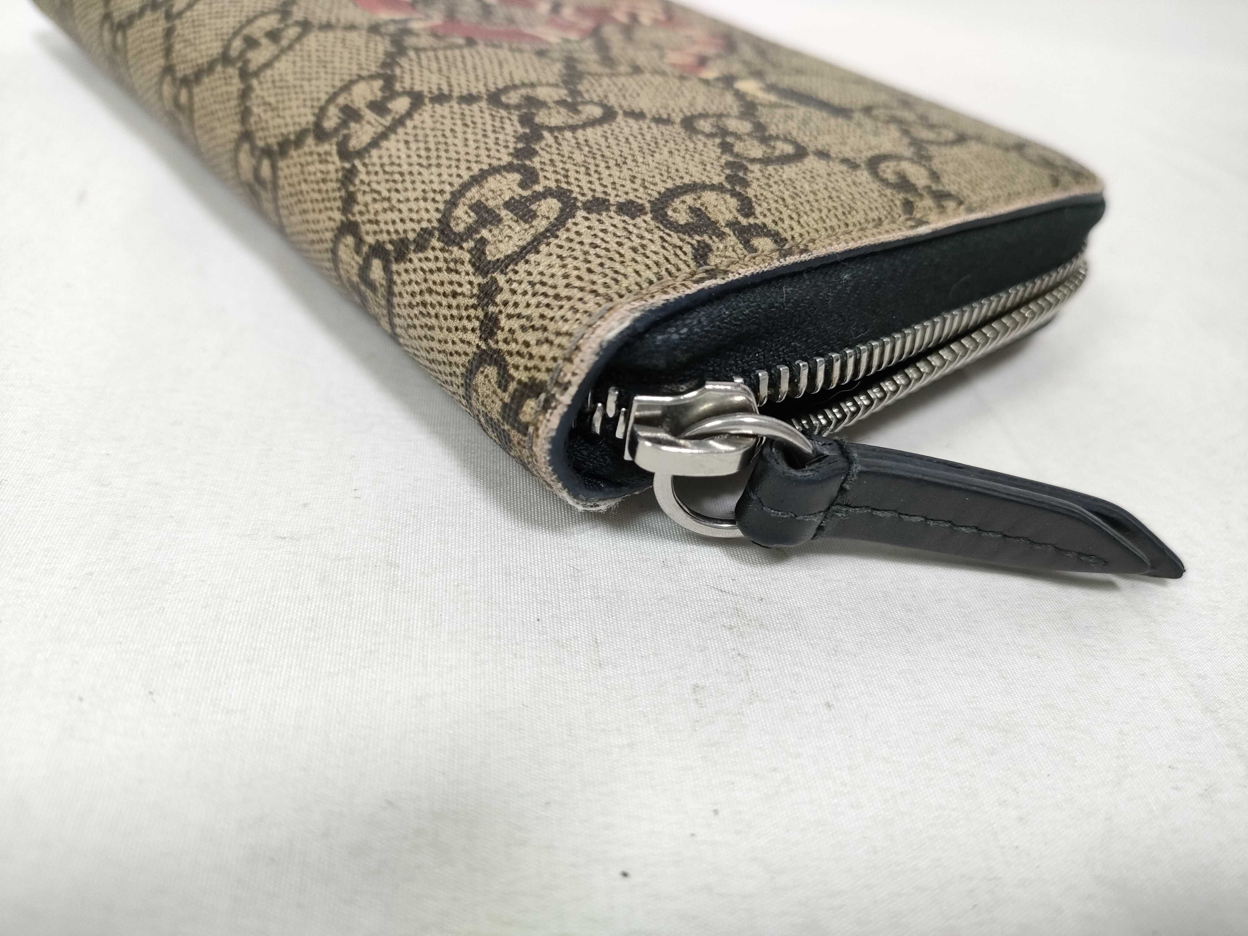 GG Supreme Snake Round Zip Long Wallet — view 3