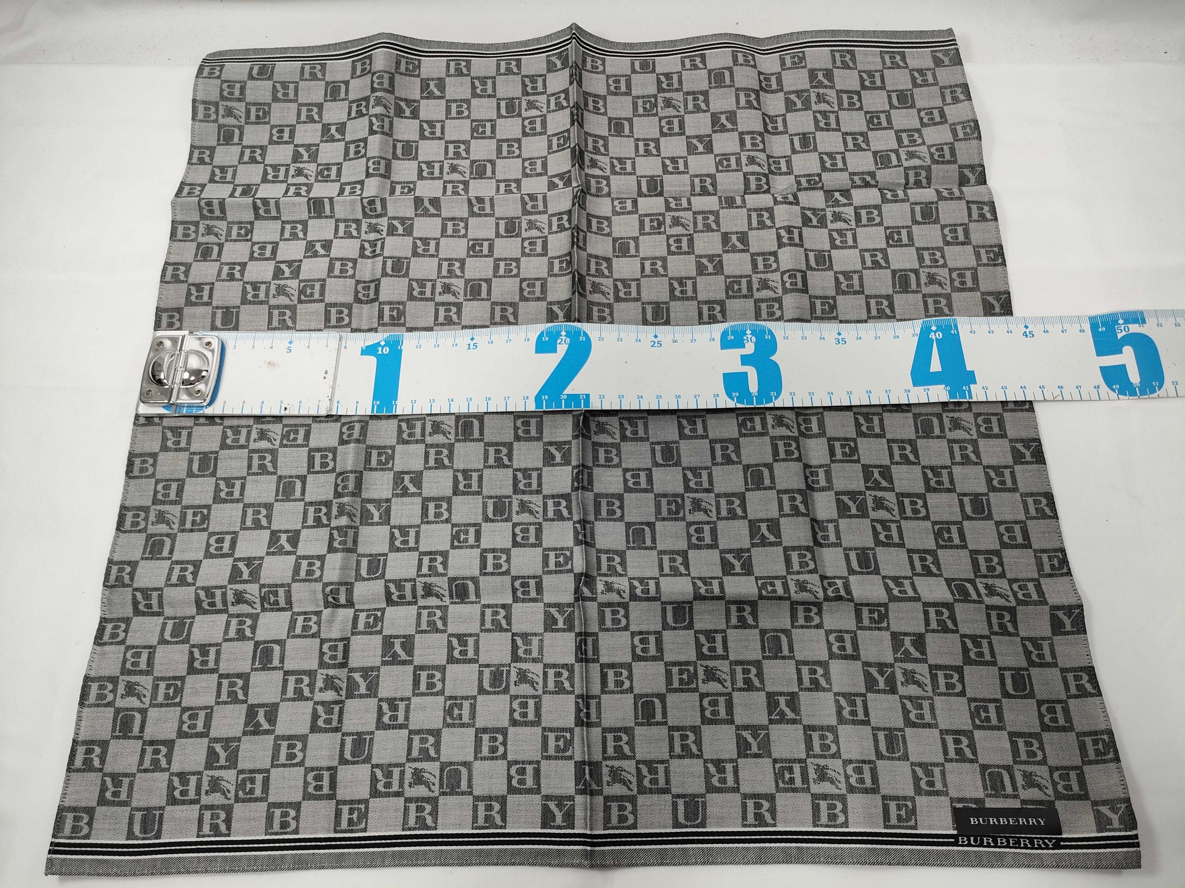 handkerchief/scarf with sticker, all-over logo print, embroidered, gray, other accessories. — view 2