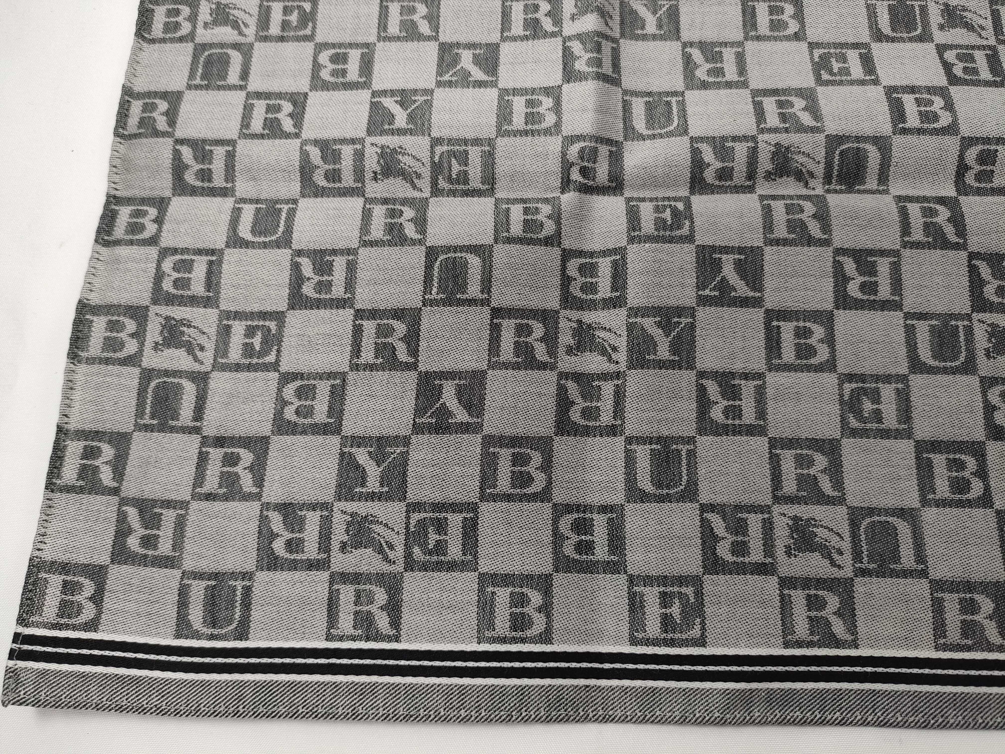 handkerchief/scarf with sticker, all-over logo print, embroidered, gray, other accessories. — view 4