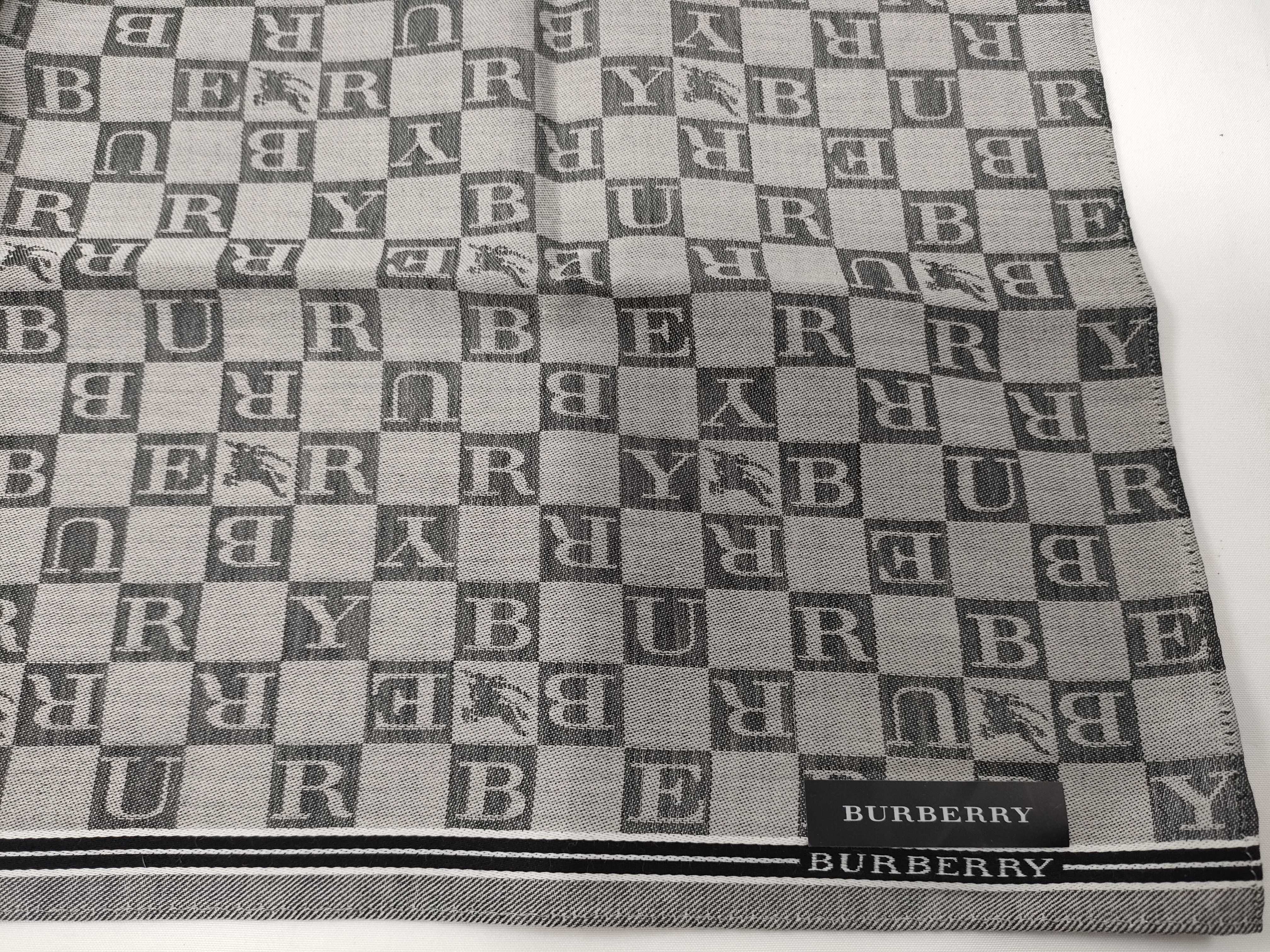 handkerchief/scarf with sticker, all-over logo print, embroidered, gray, other accessories. — view 5