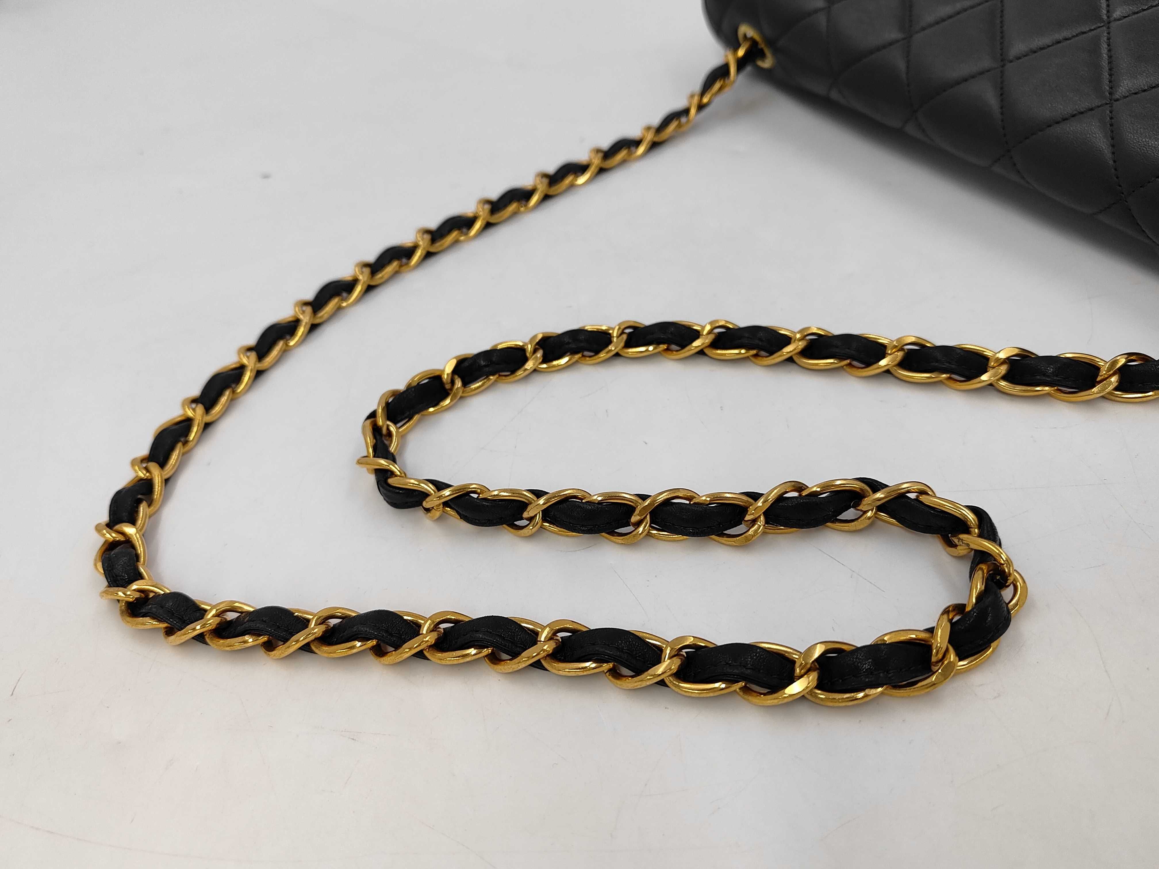 Large Matelassé Lambskin Shoulder Bag — view 3