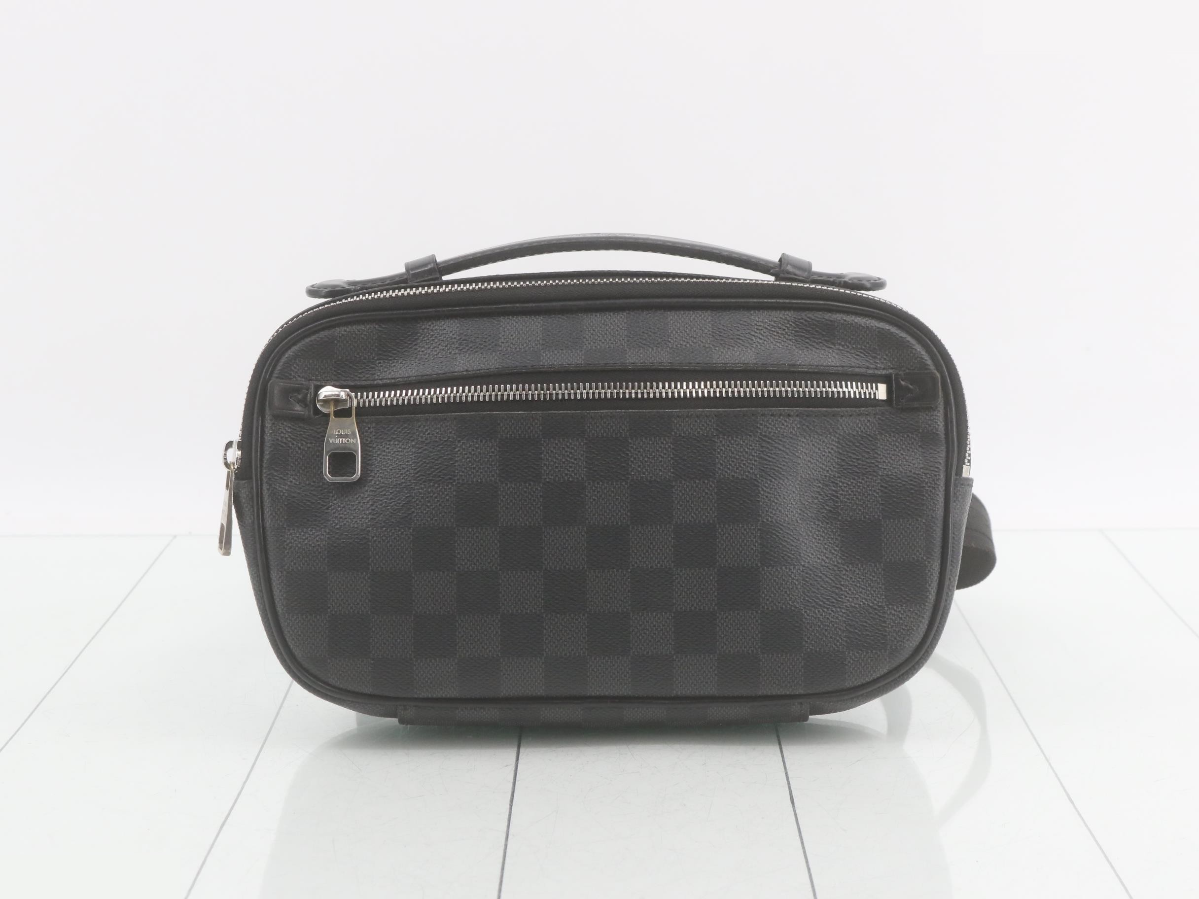 N41289 Damier Graphite Ambler Waist Bag