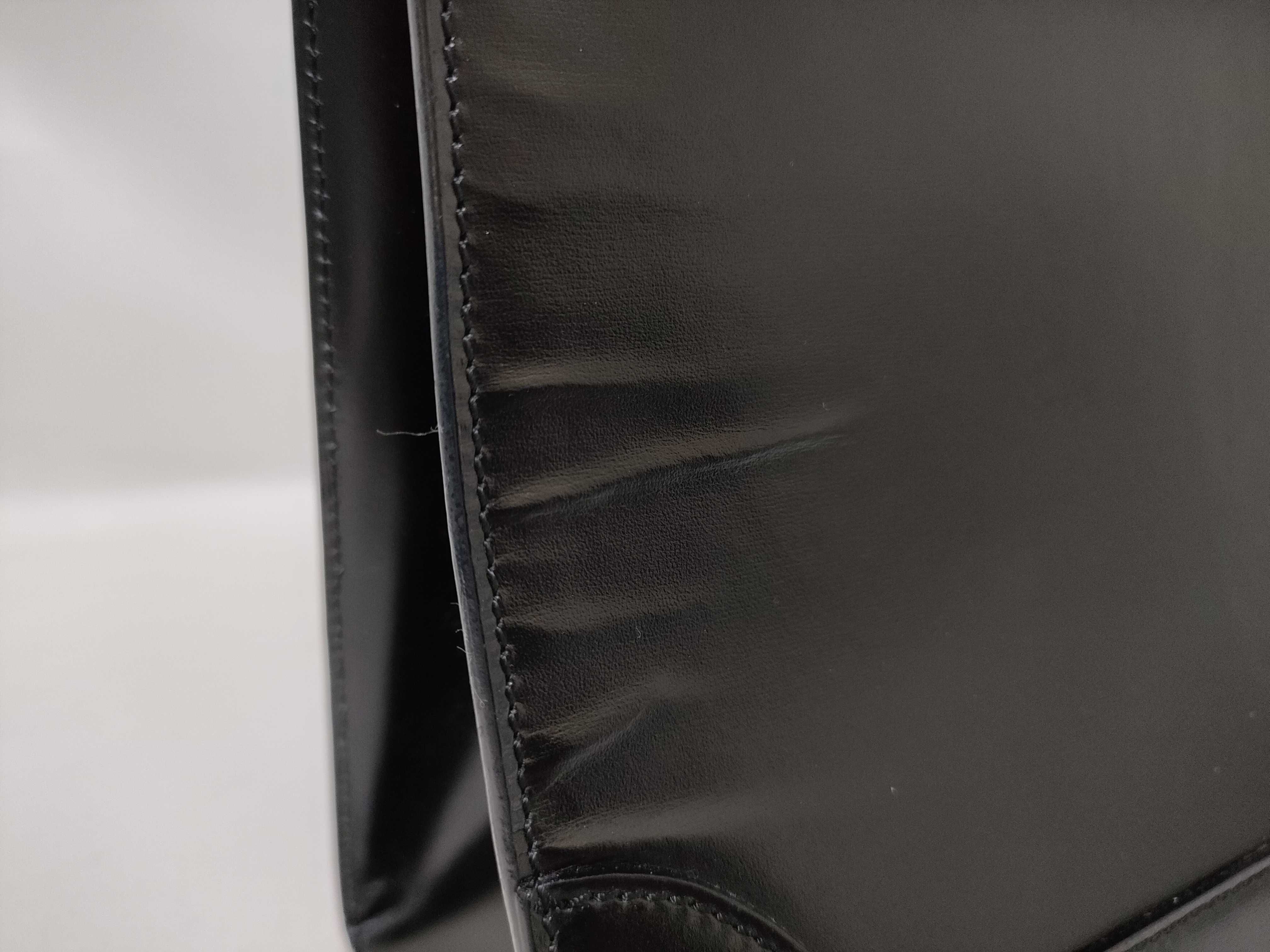 Top Handle Handbag, Black Circle Ring Handbag — view 14