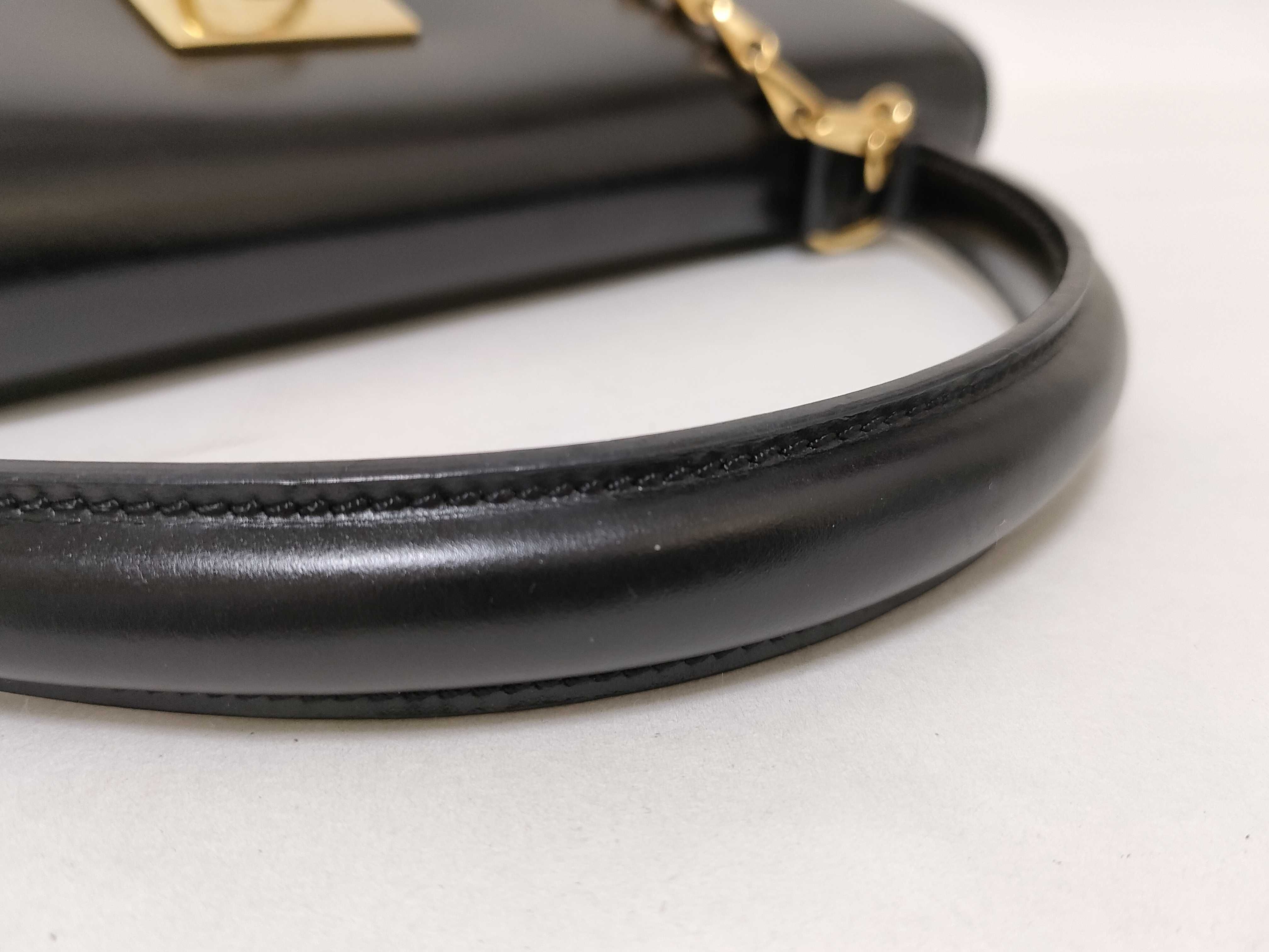 Top Handle Handbag, Black Circle Ring Handbag — view 4