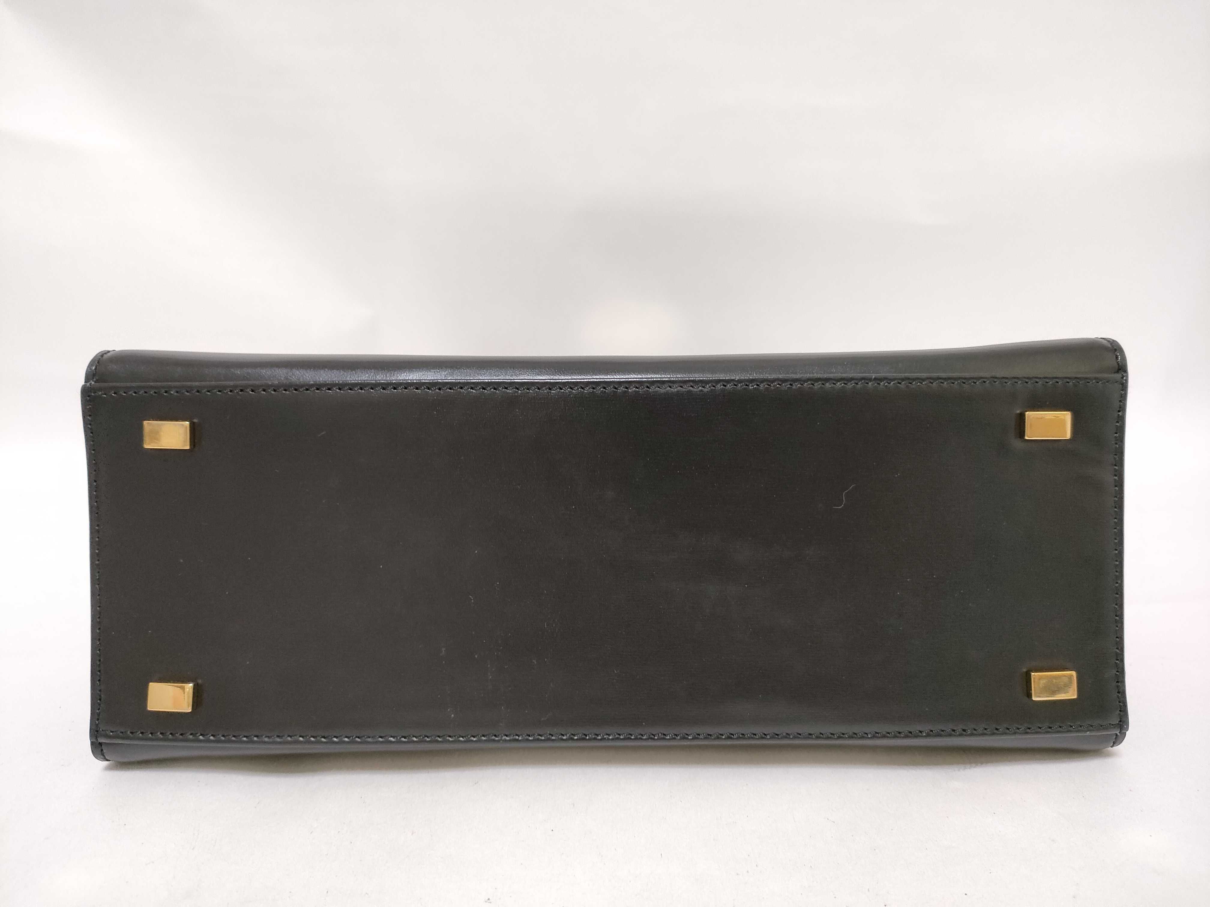 Top Handle Handbag, Black Circle Ring Handbag — view 7