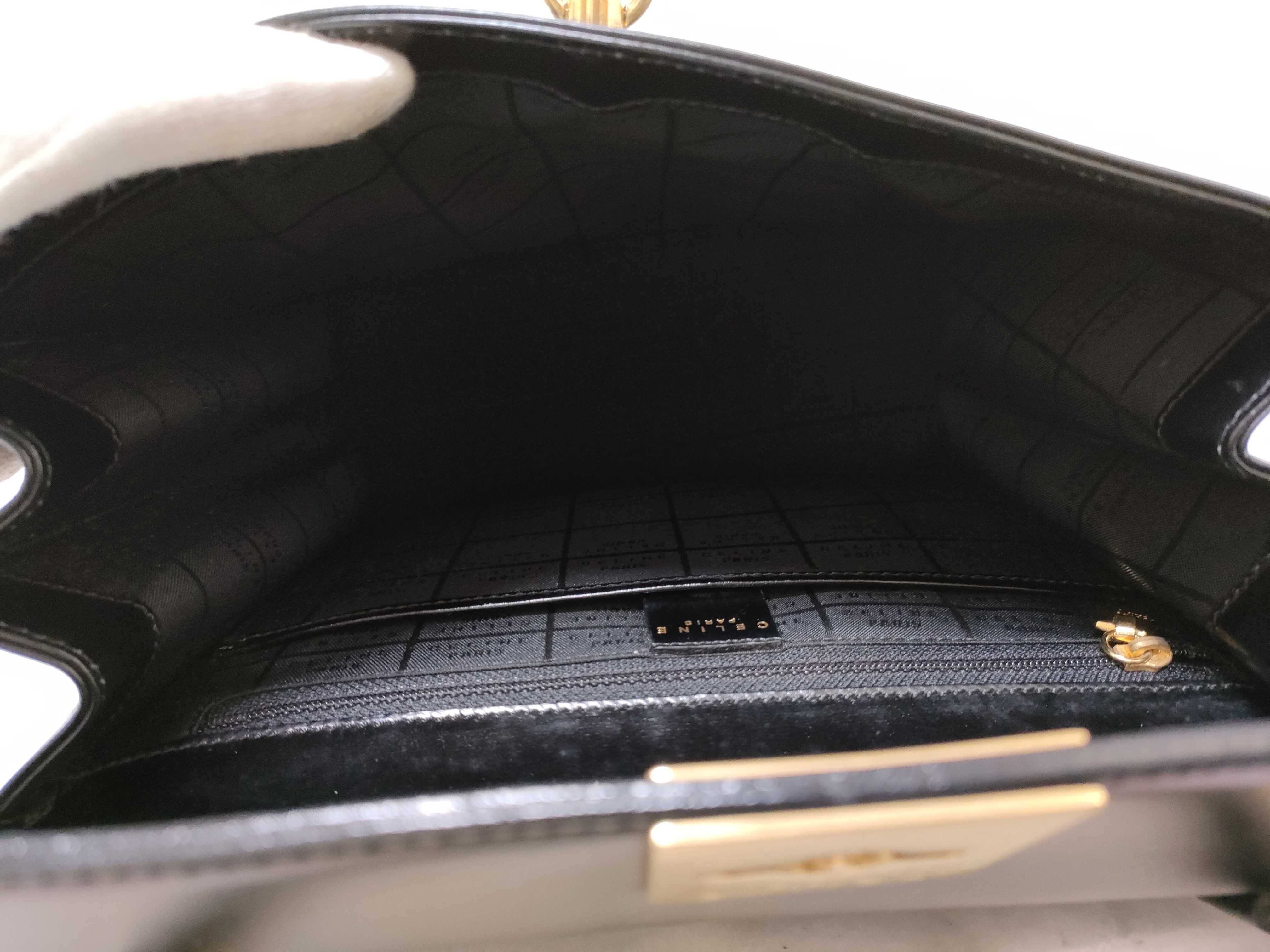 Top Handle Handbag, Black Circle Ring Handbag — view 10