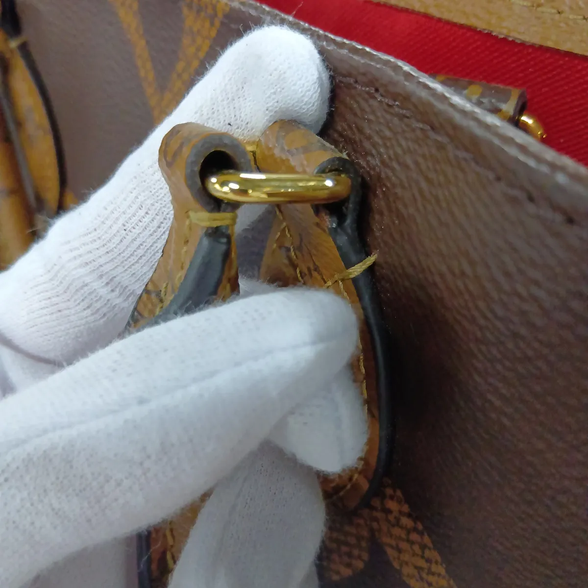 Giant Monogram Reverse OnTheGo MM M45321 FL4199 Brown (RFID detected) — view 10