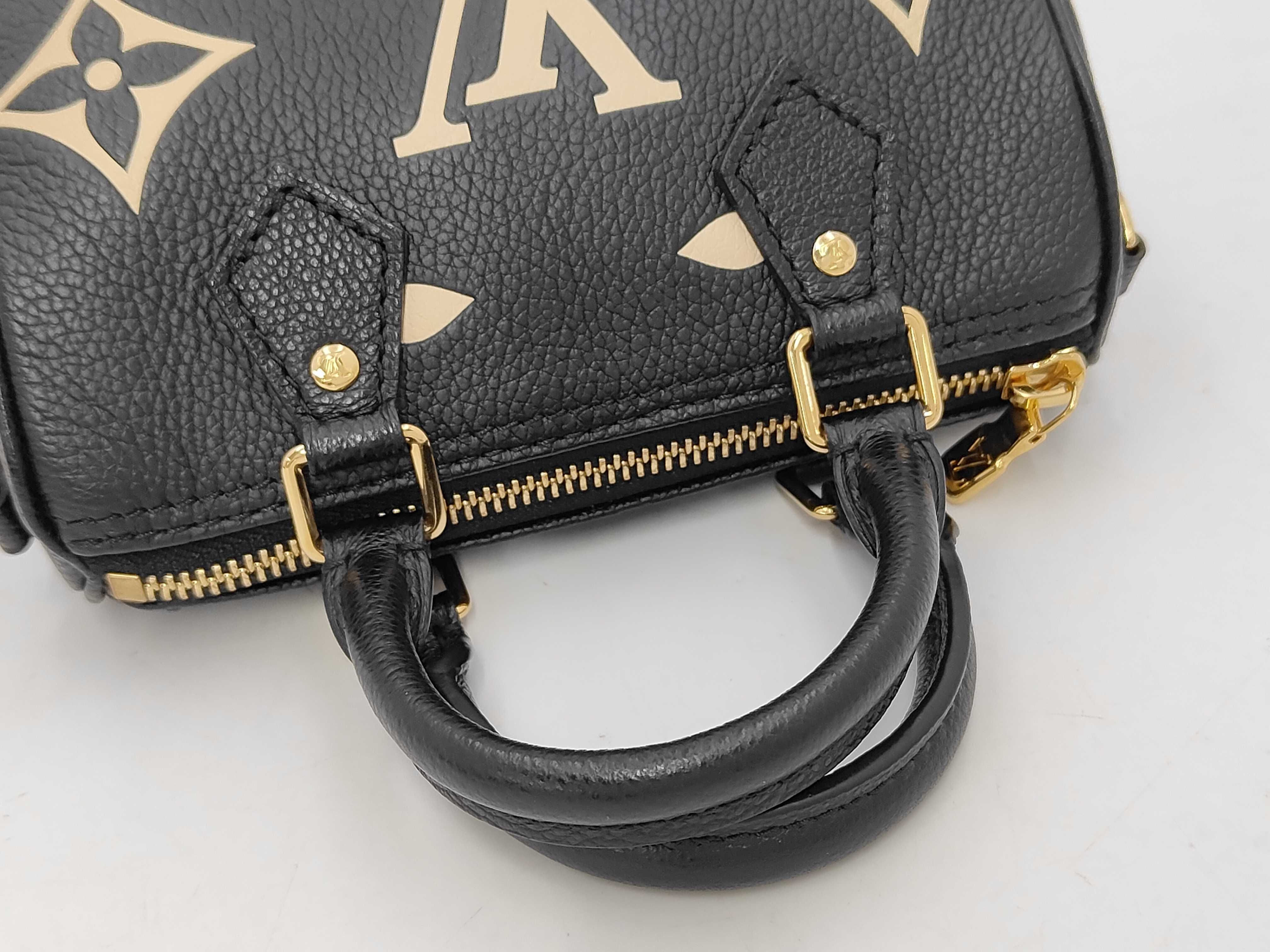 Nano Speedy Monogram Bicolor Empreinte Shoulder Bag — view 3