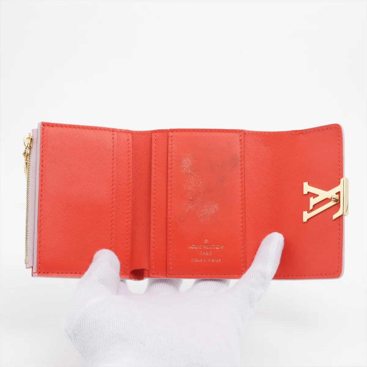 Taurillon Portefeuille Capucines XS M81420 Pink Compact Wallet RFID Reactive — view 4