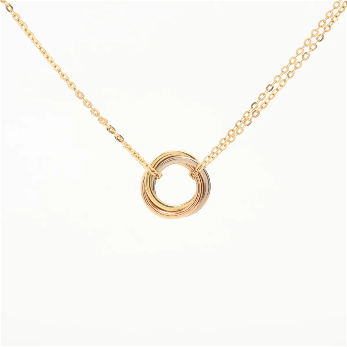 Sweet Trinity Necklace 750 (Yellow Gold x Pink Gold x White Gold) 3.3g YJD336 — view 2