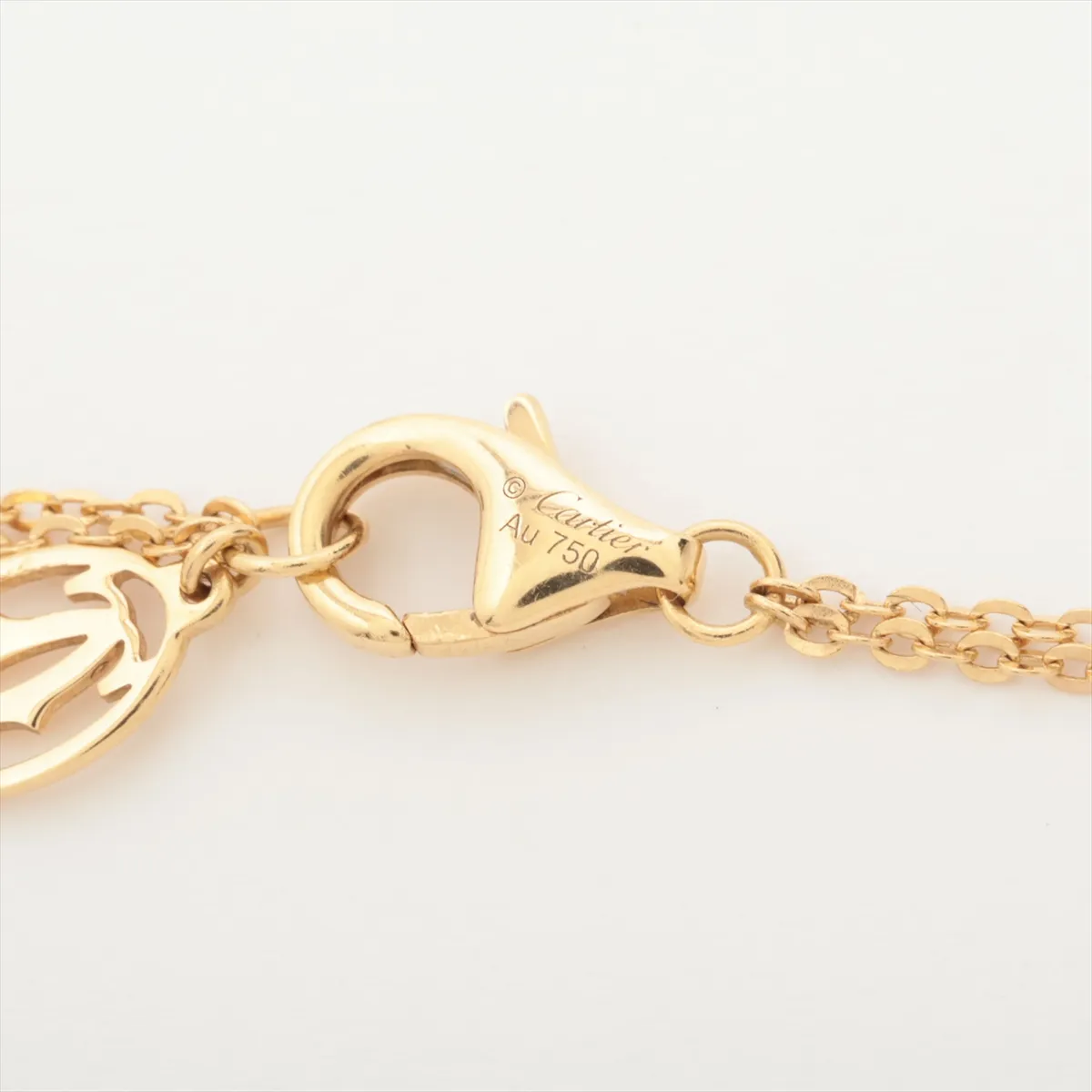 Sweet Trinity Necklace 750 (Yellow Gold x Pink Gold x White Gold) 3.3g YJD336 — view 4