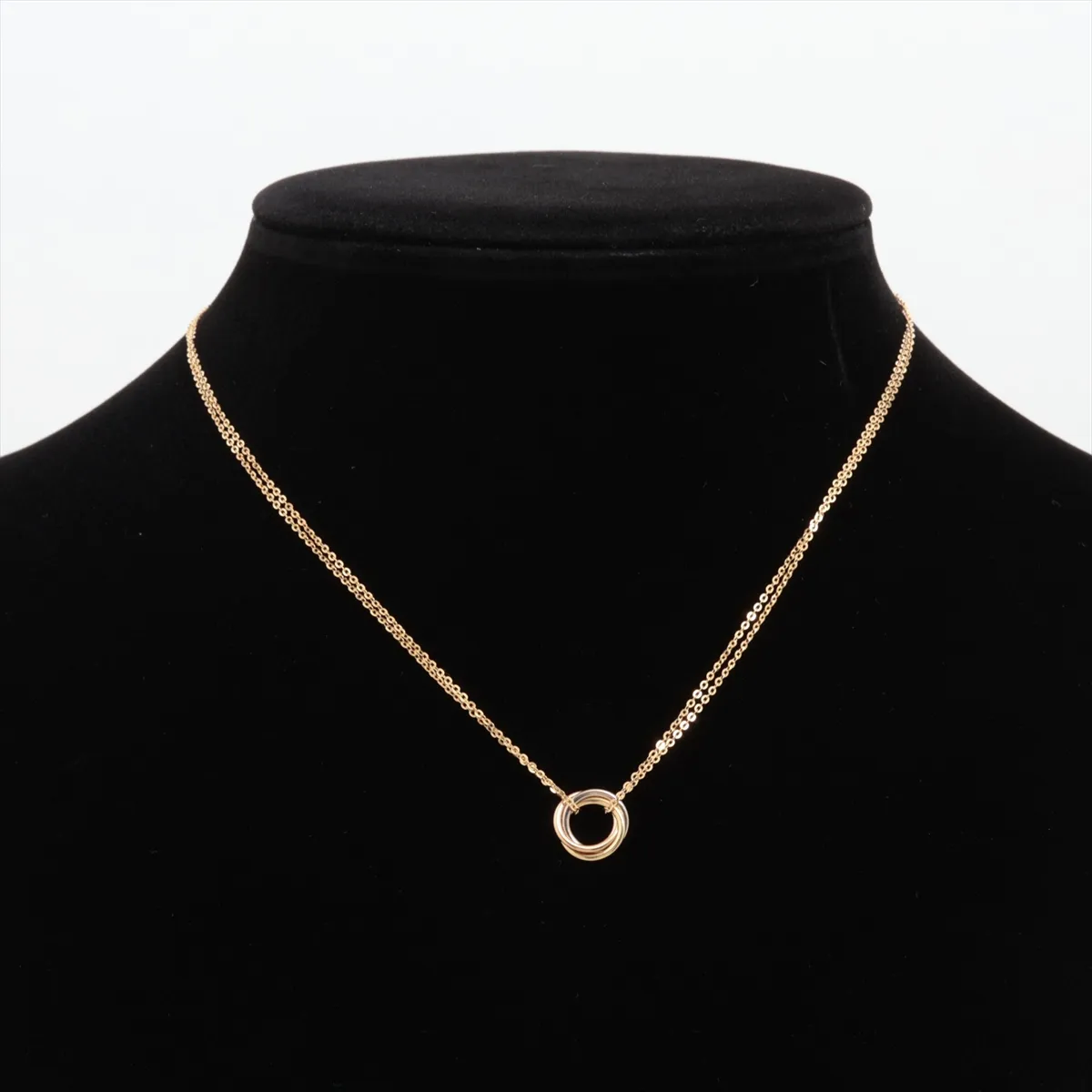 Sweet Trinity Necklace 750 (Yellow Gold x Pink Gold x White Gold) 3.3g YJD336 — view 5