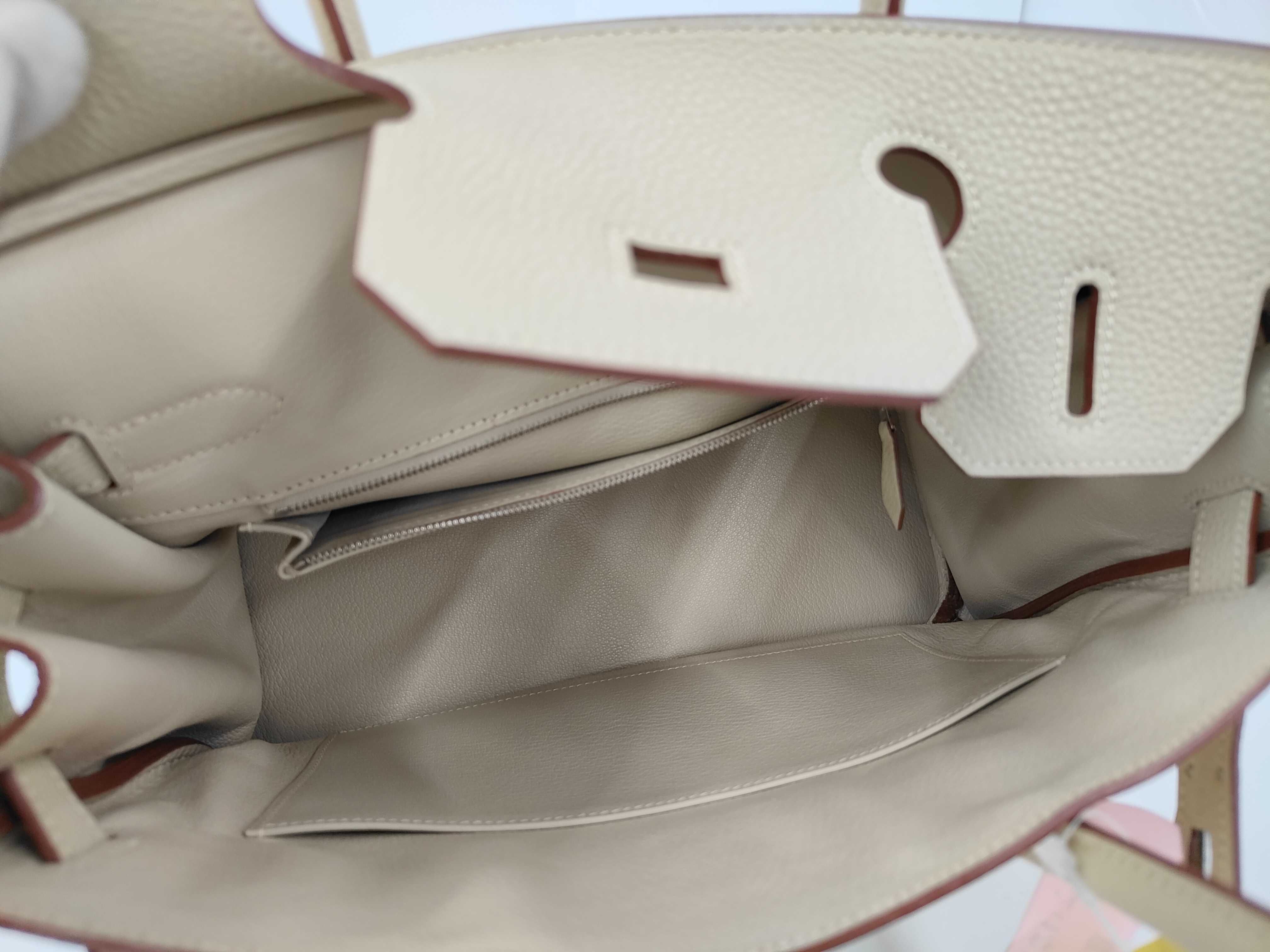 Birkin 30 Togo Parshman Silver Hardware K Handbag — view 8