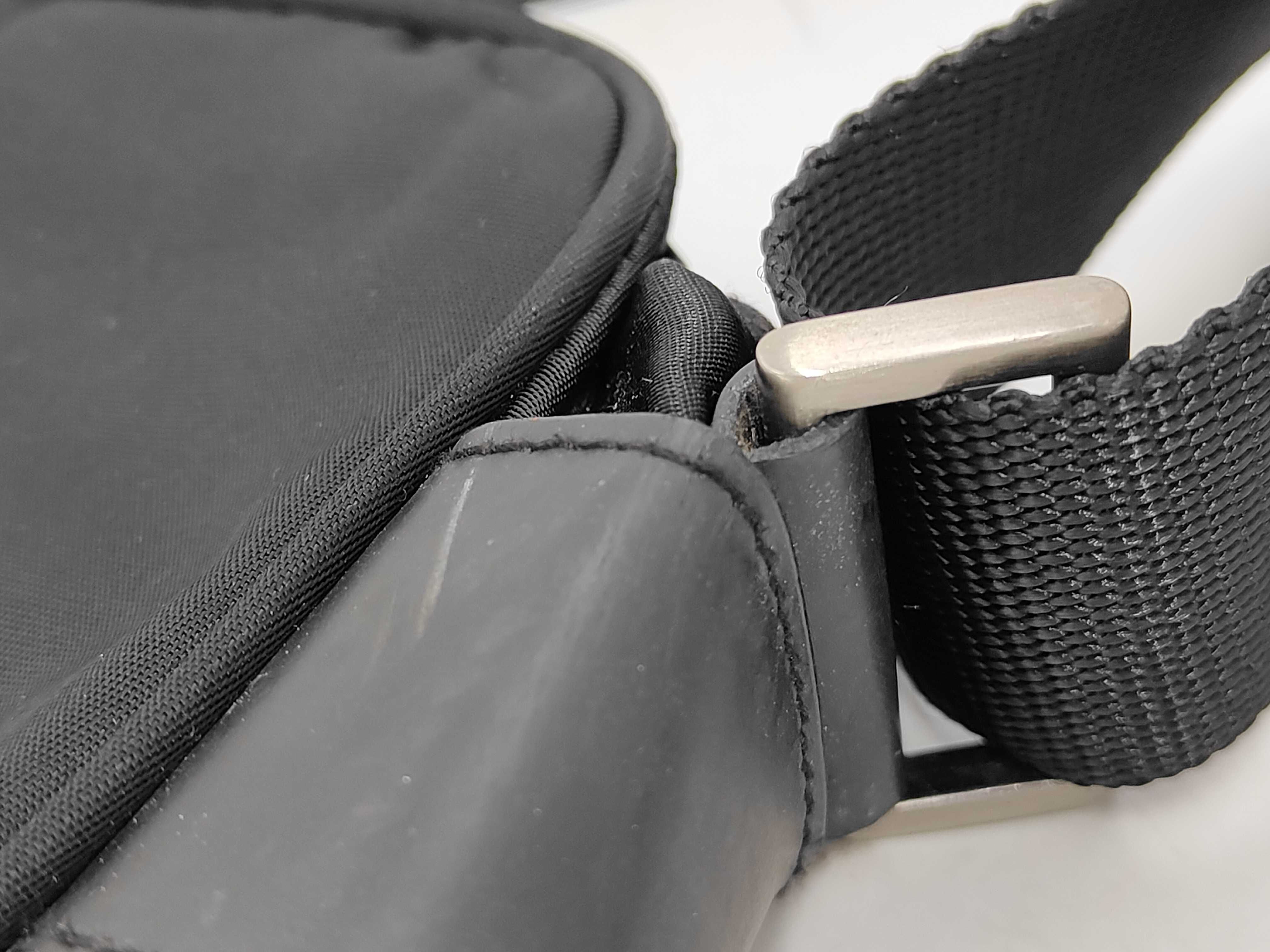 Nylon x Leather Shoulder Bag — view 3
