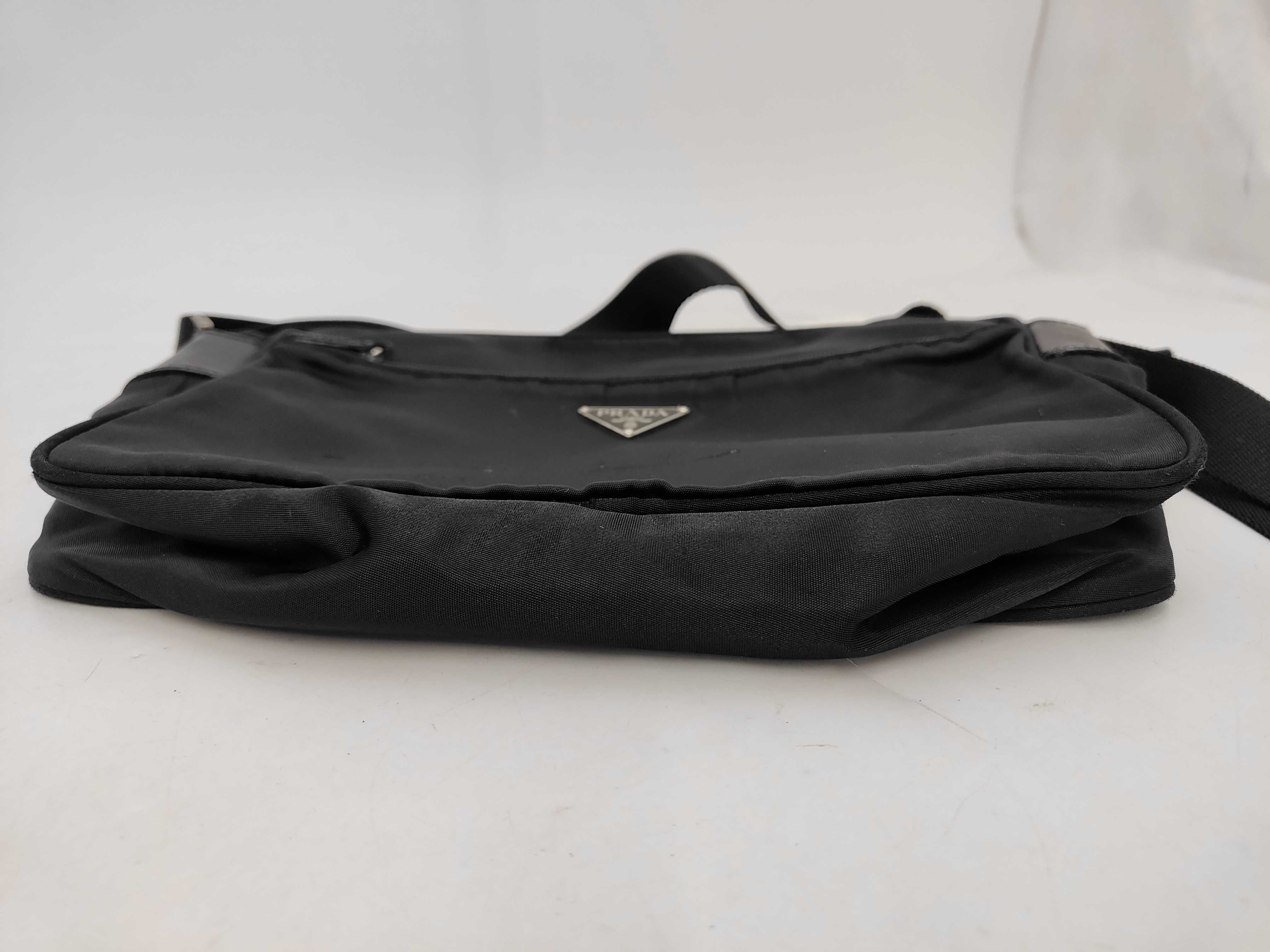 Nylon x Leather Shoulder Bag — view 5