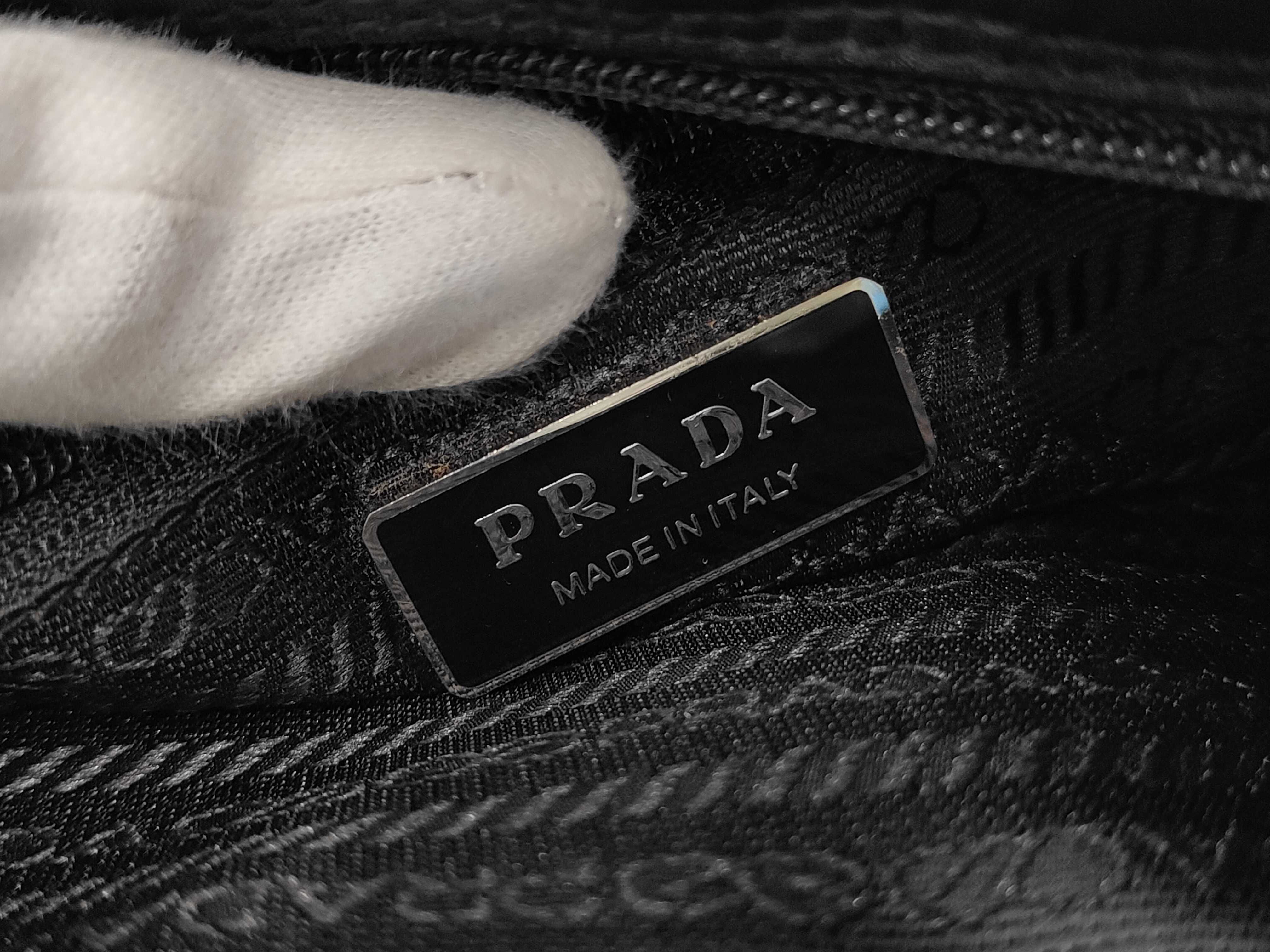 Nylon x Leather Shoulder Bag — view 9
