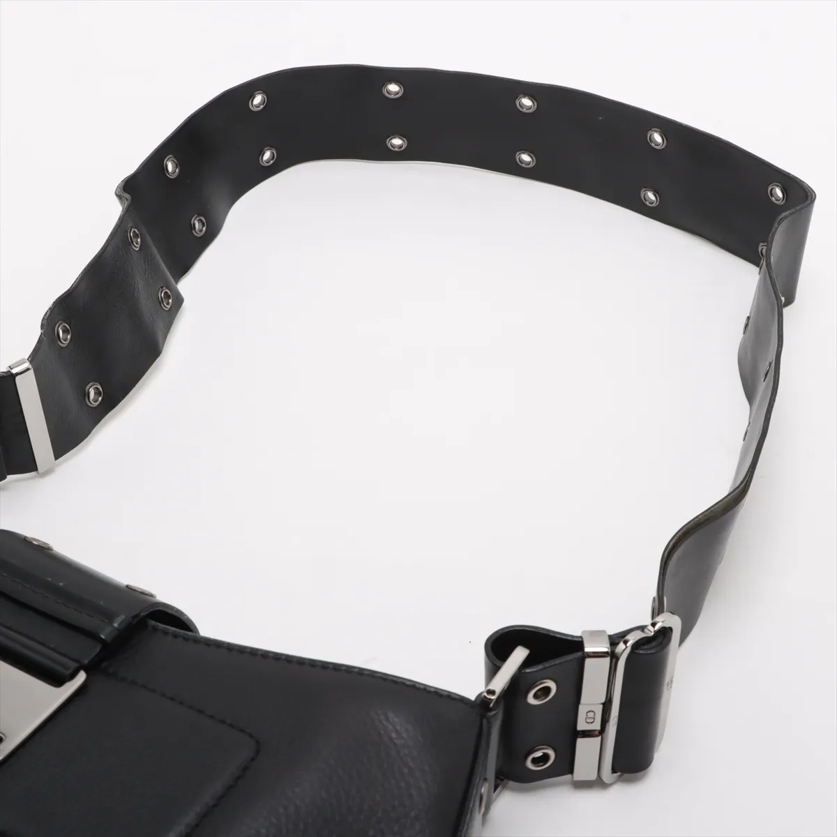Street Chic Leather Shoulder Bag Black — view 5