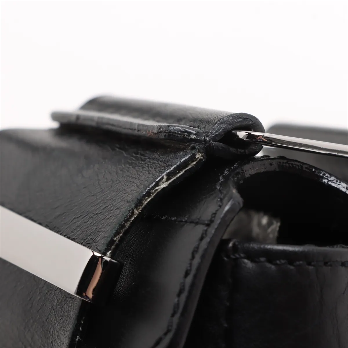 Street Chic Leather Shoulder Bag Black — view 9