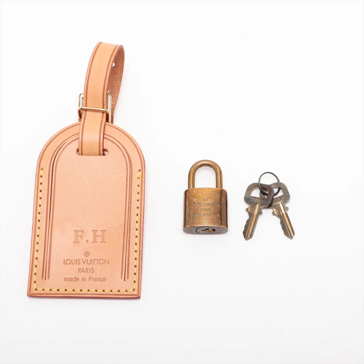 [Individually packaged] Louis Vuitton Monogram Trolley 50 Bosphore M23259 MB1016 Brown with initials — view 13