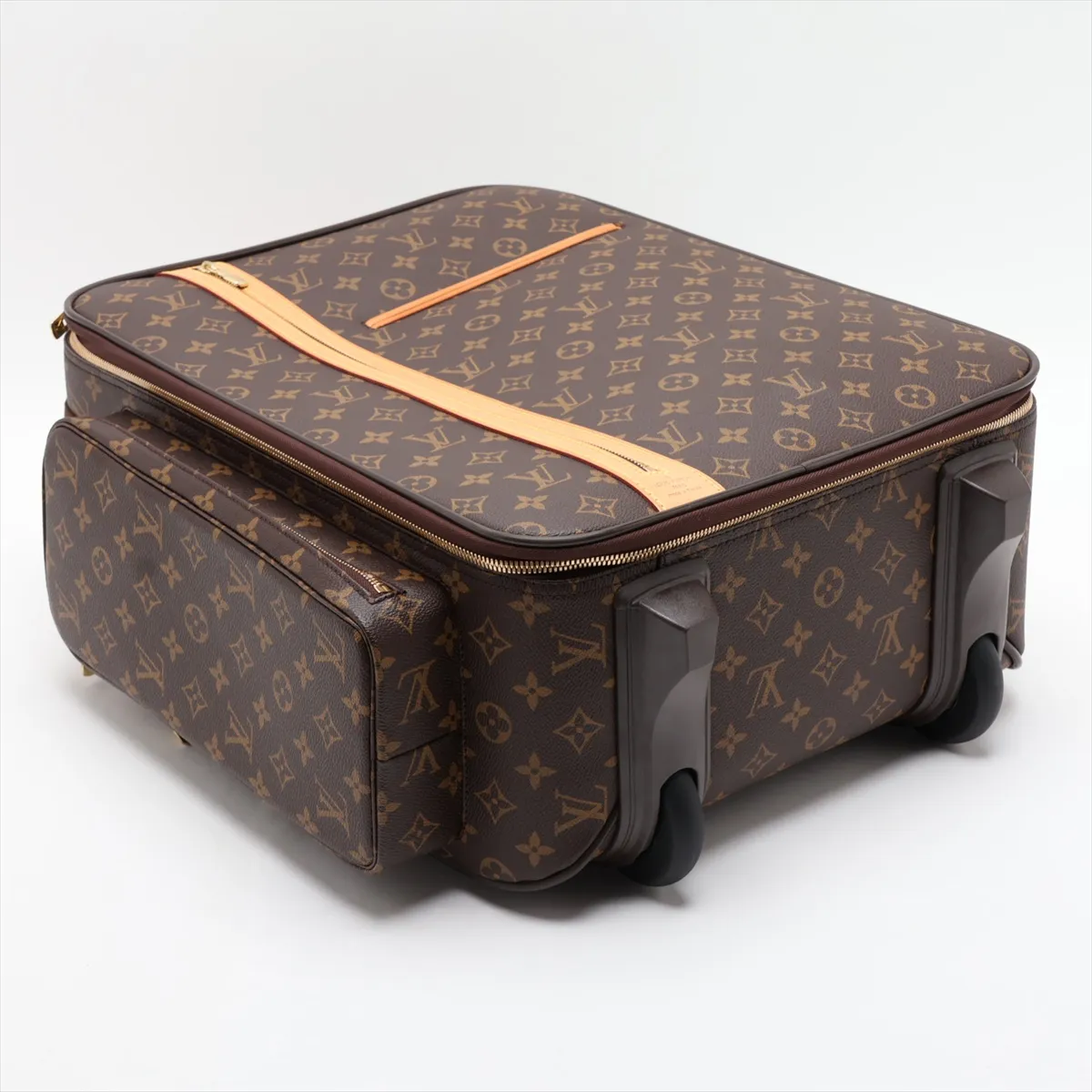 [Individually packaged] Louis Vuitton Monogram Trolley 50 Bosphore M23259 MB1016 Brown with initials — view 4