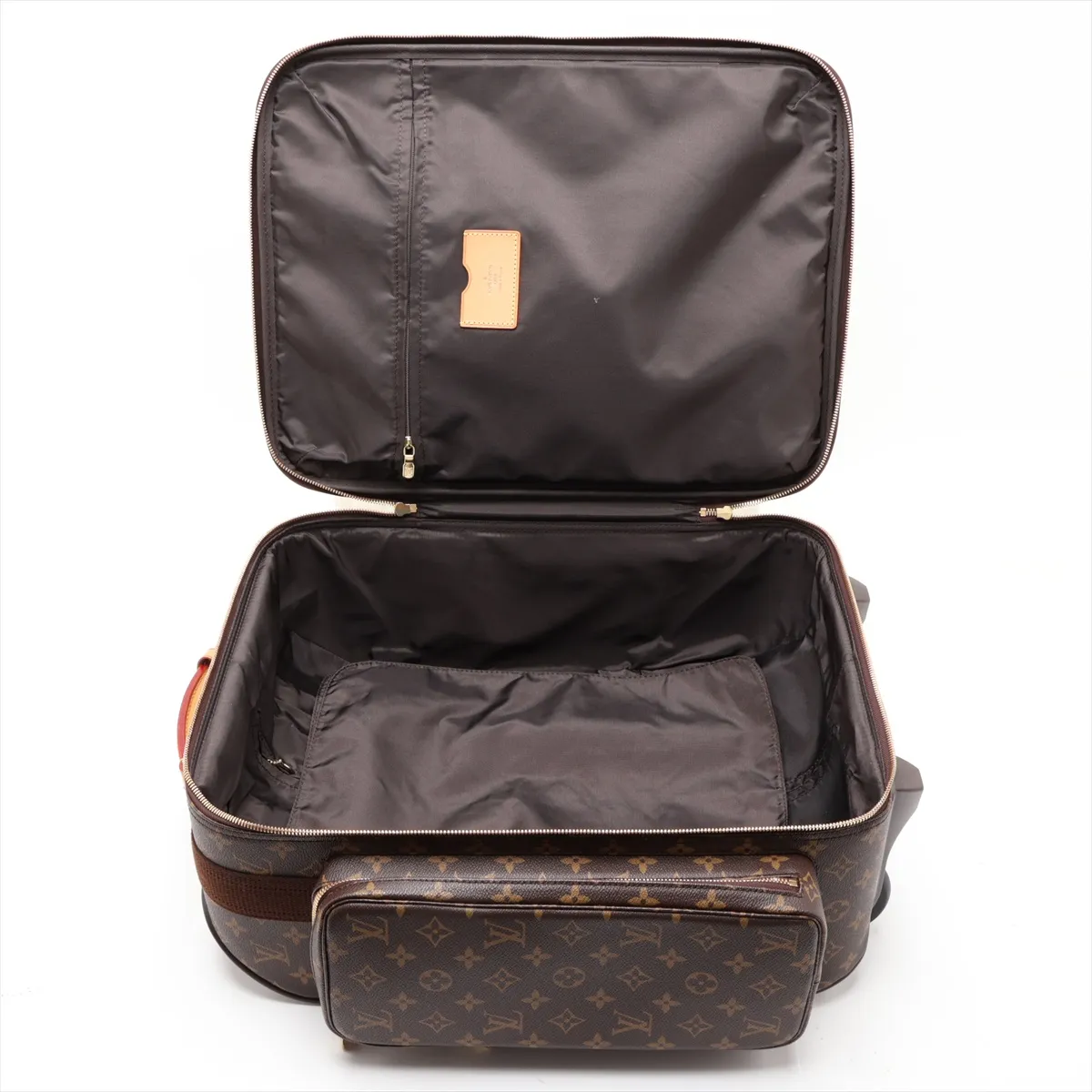 [Individually packaged] Louis Vuitton Monogram Trolley 50 Bosphore M23259 MB1016 Brown with initials — view 5